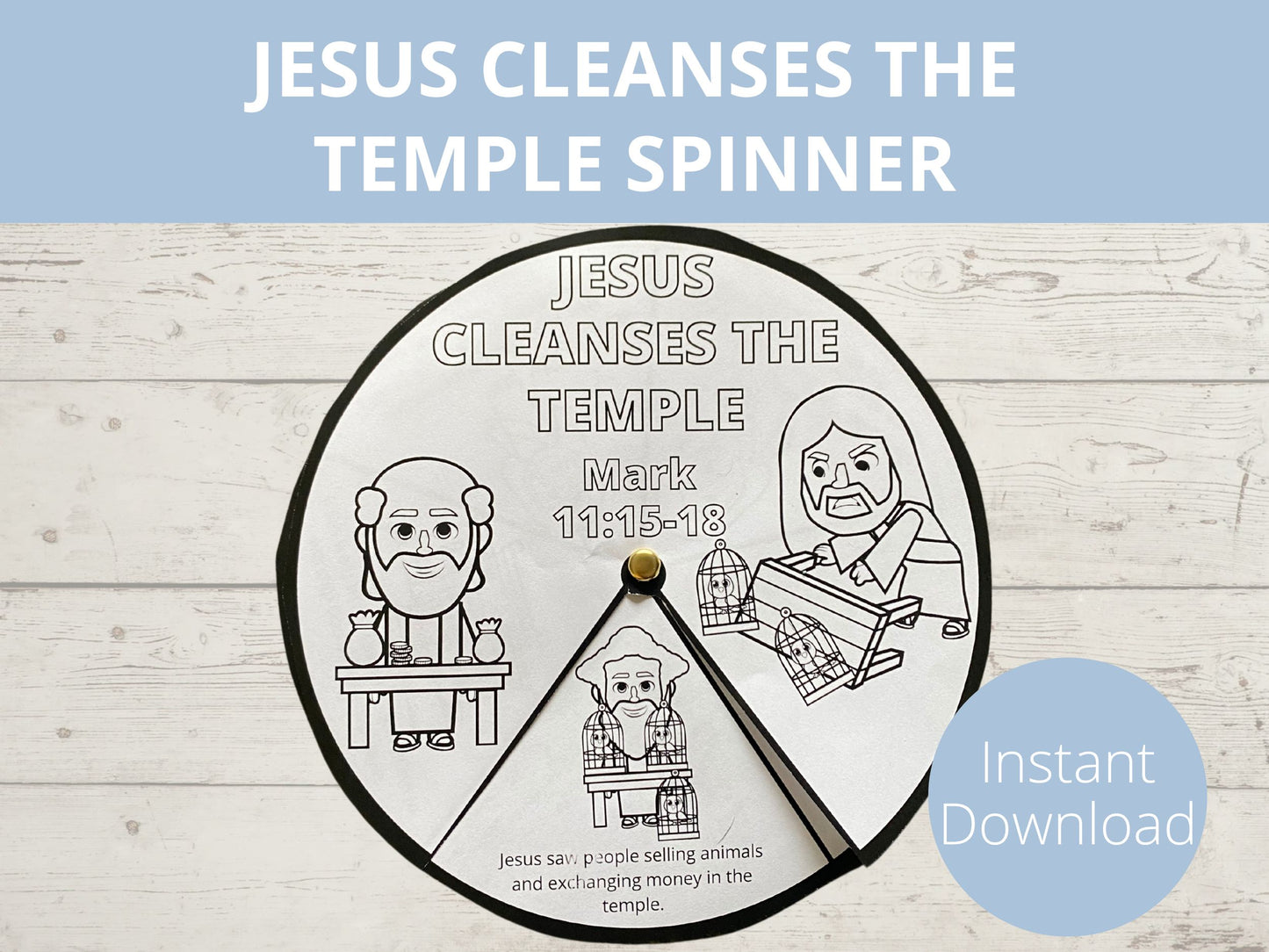 Jesus Cleanses the Temple Spinner