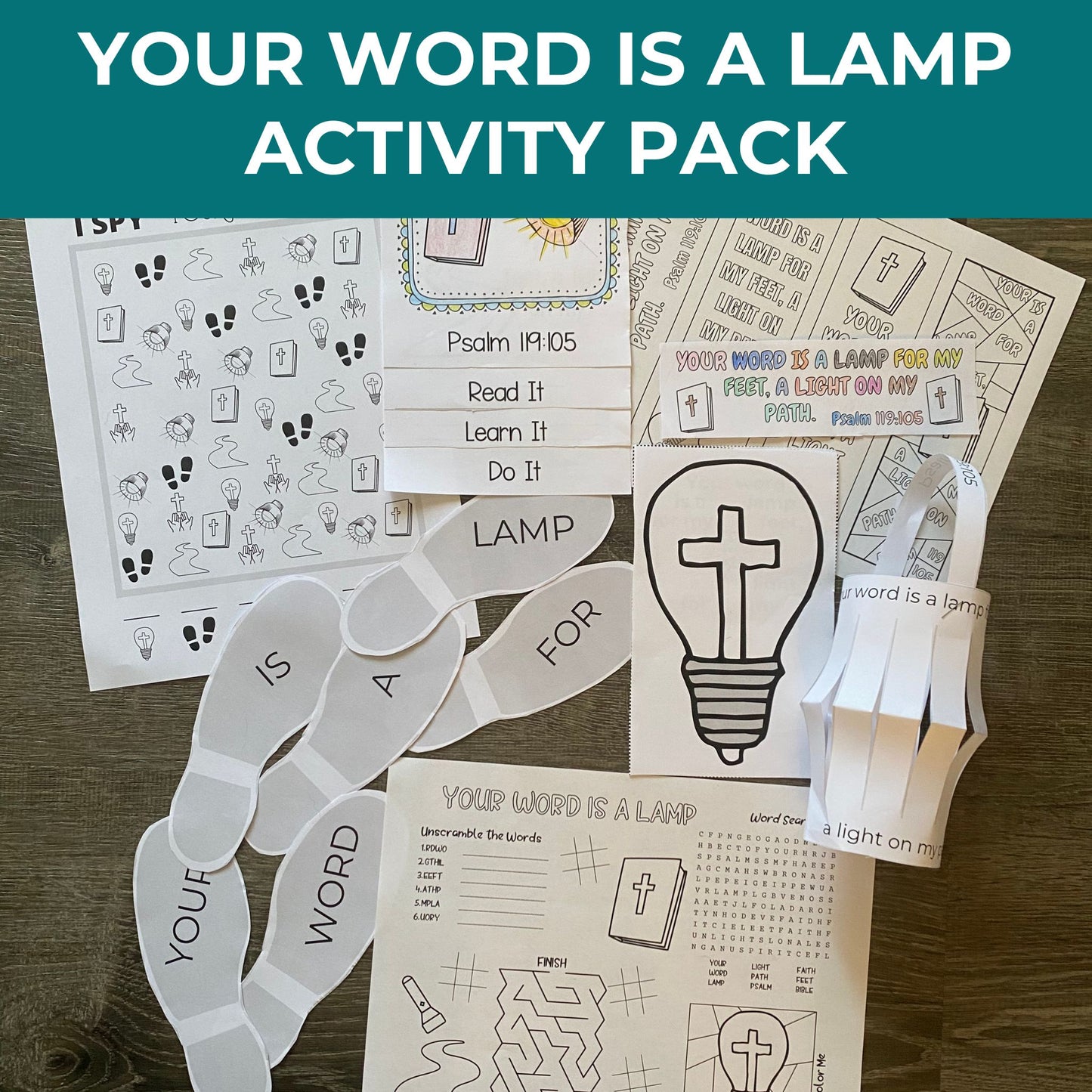 Your Word is a Lamp Activity Pack