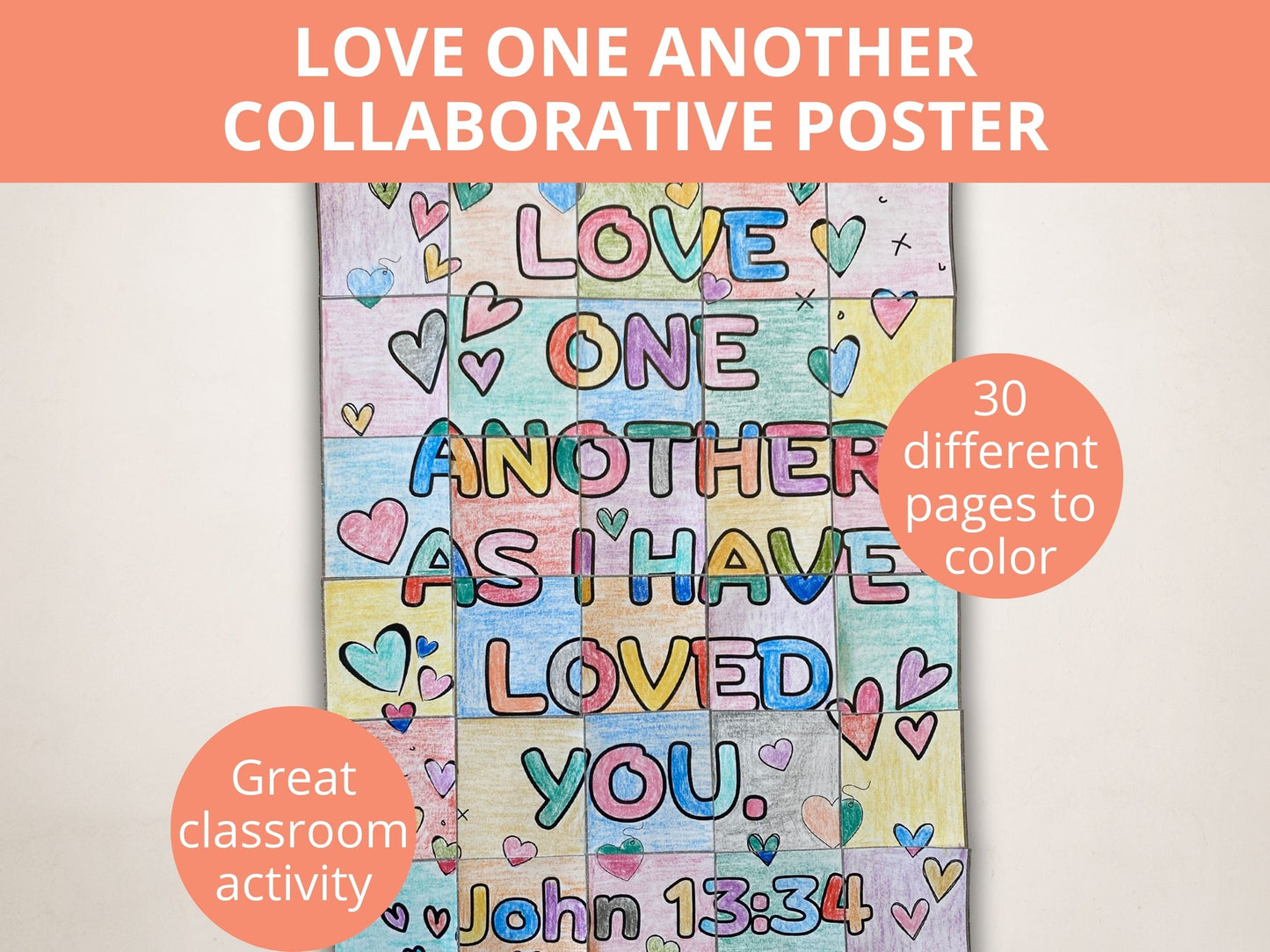 Love One Another Collaborative Poster