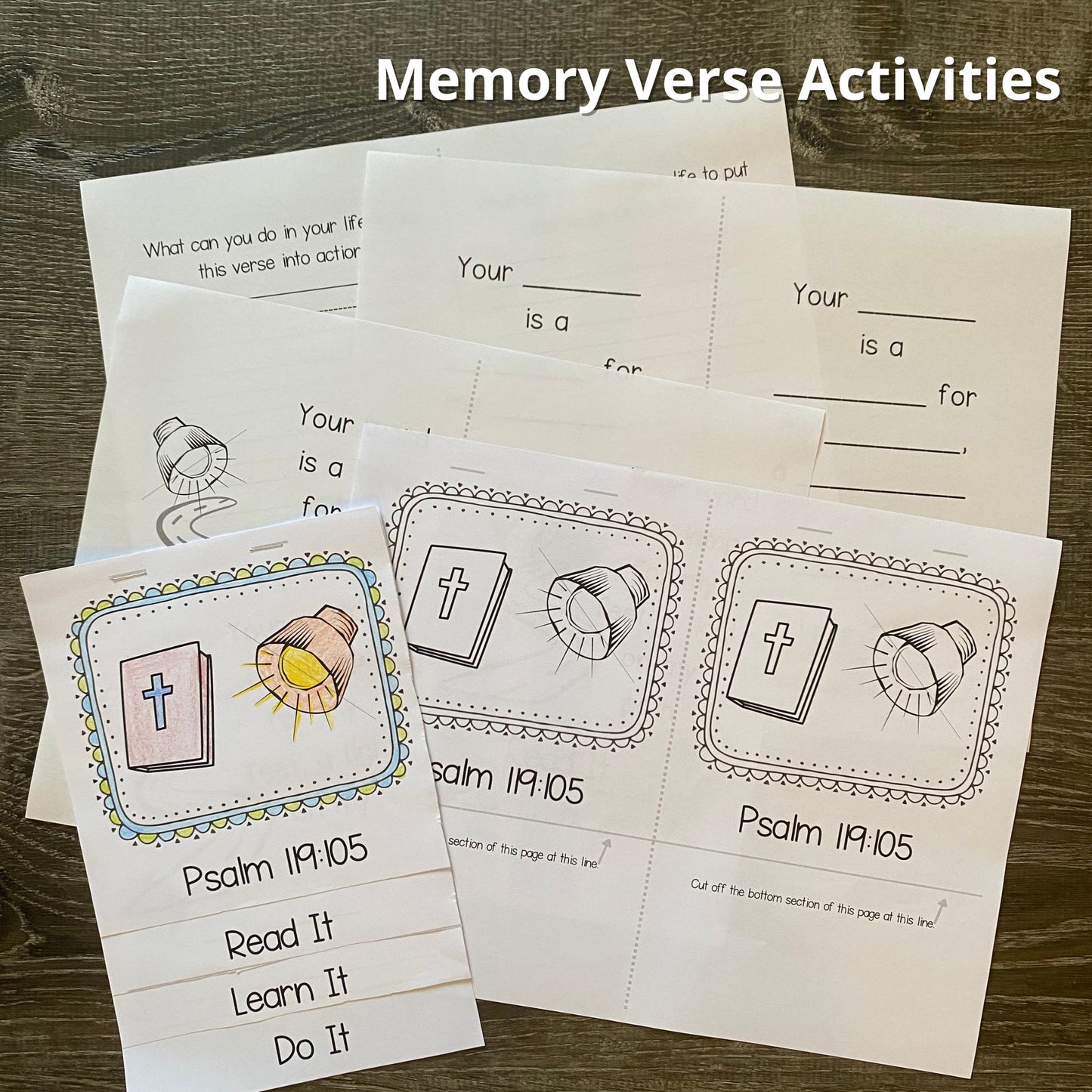 Your Word is a Lamp Activity Pack
