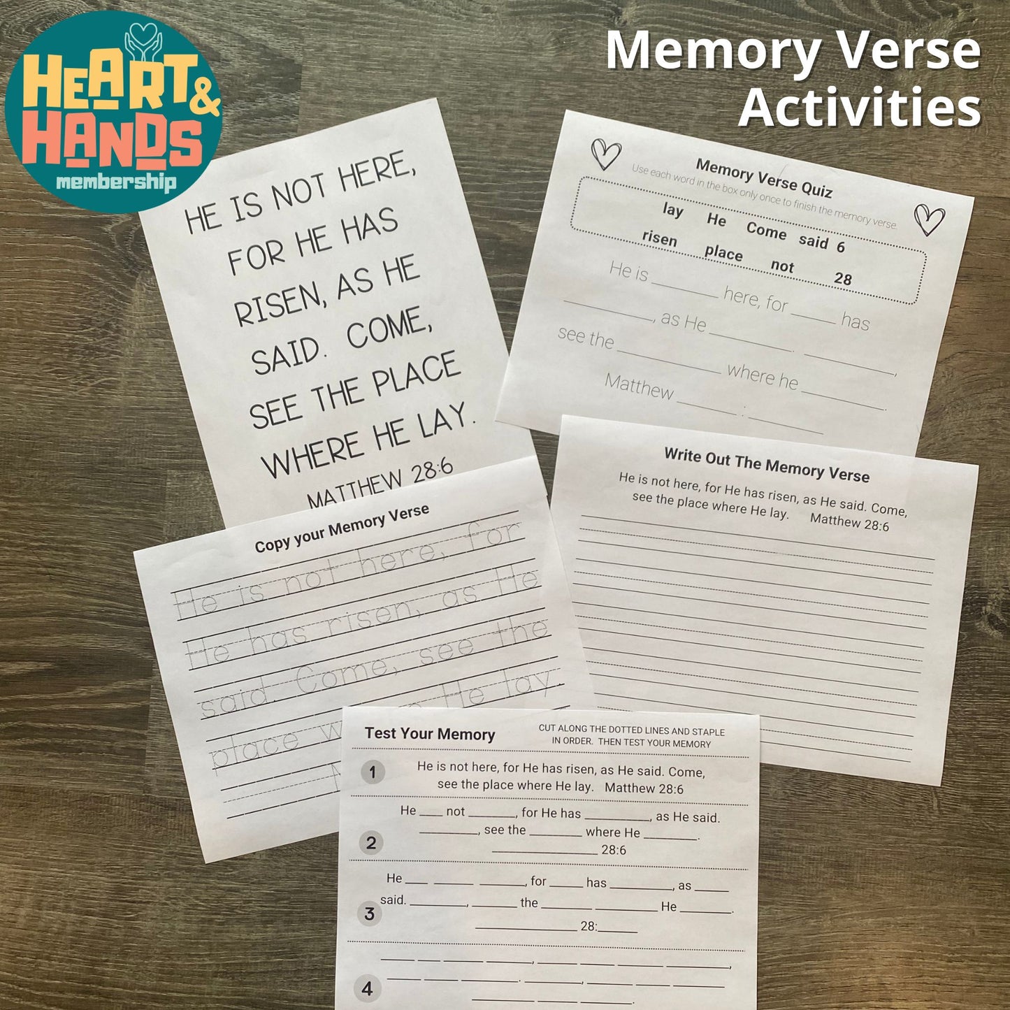 He is Risen Easter Story Activity Pack