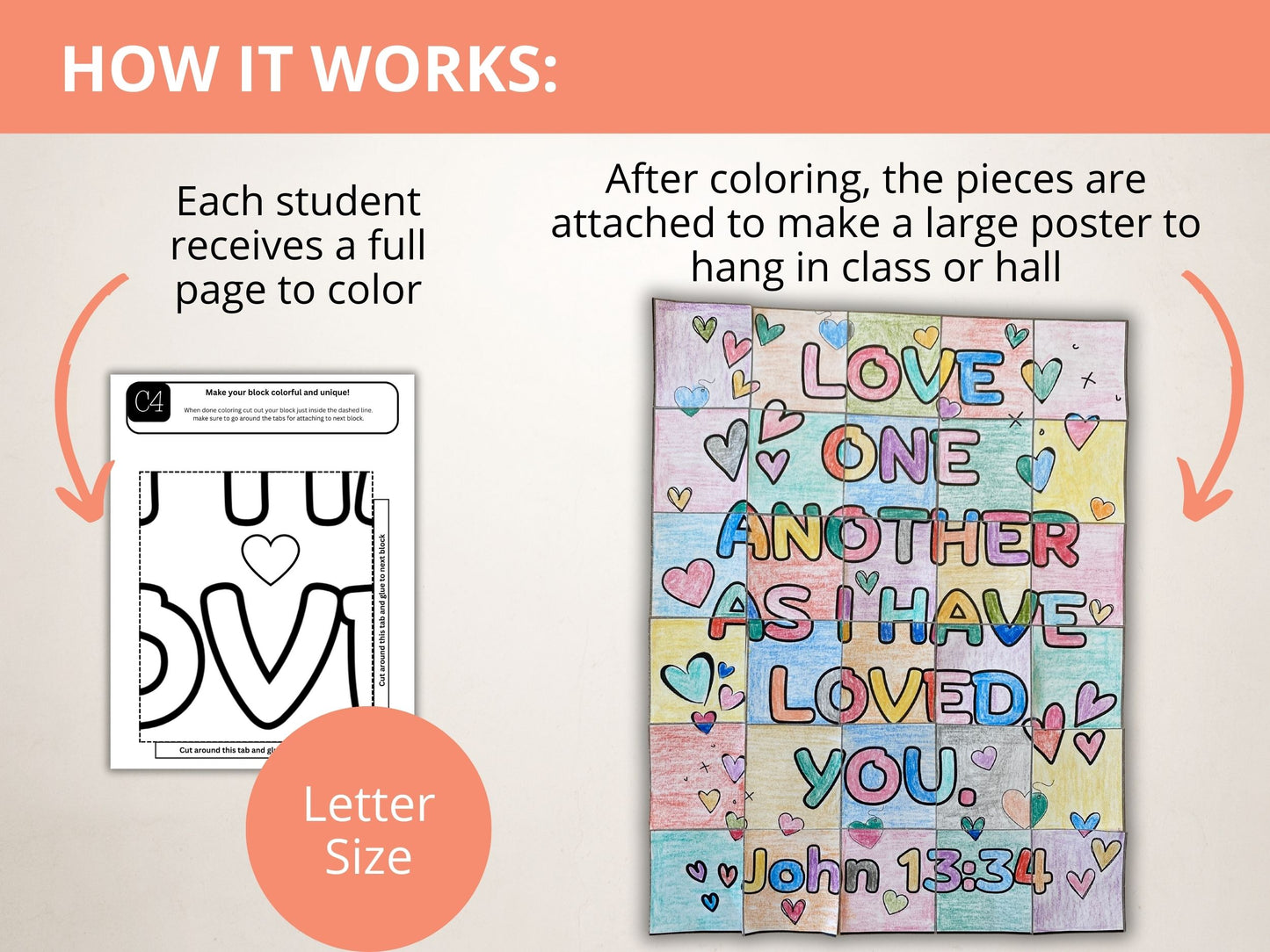 Love One Another Collaborative Poster