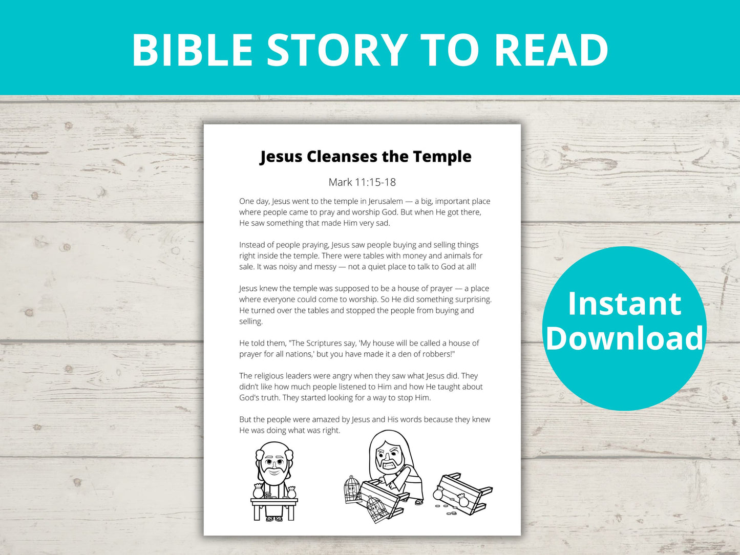 Jesus Cleanses the Temple Activity Pack