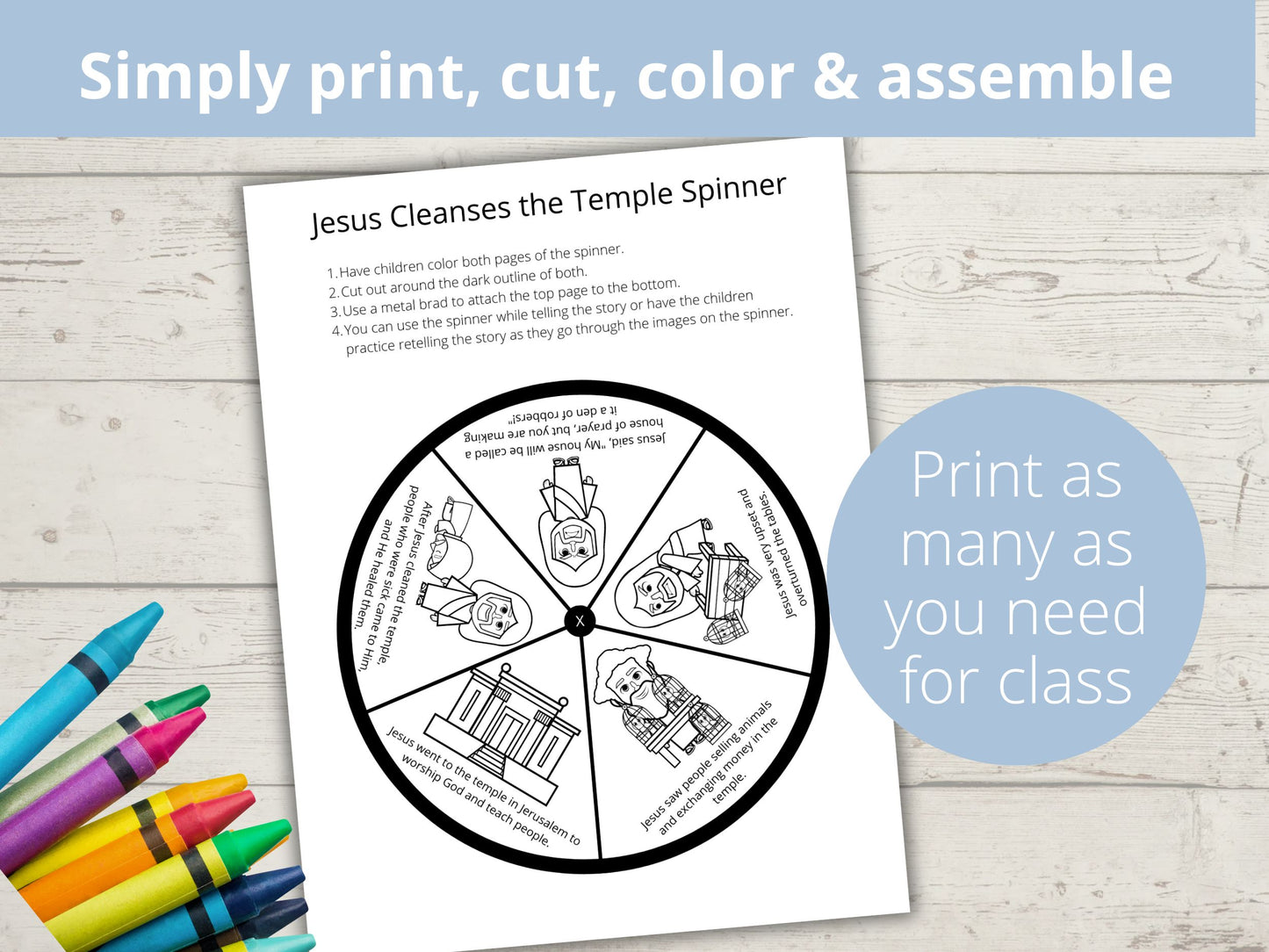 Jesus Cleanses the Temple Spinner
