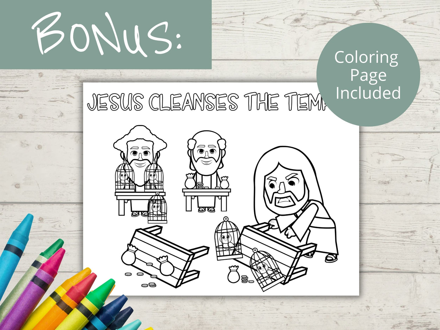 Jesus Cleanses the Temple Activity Page