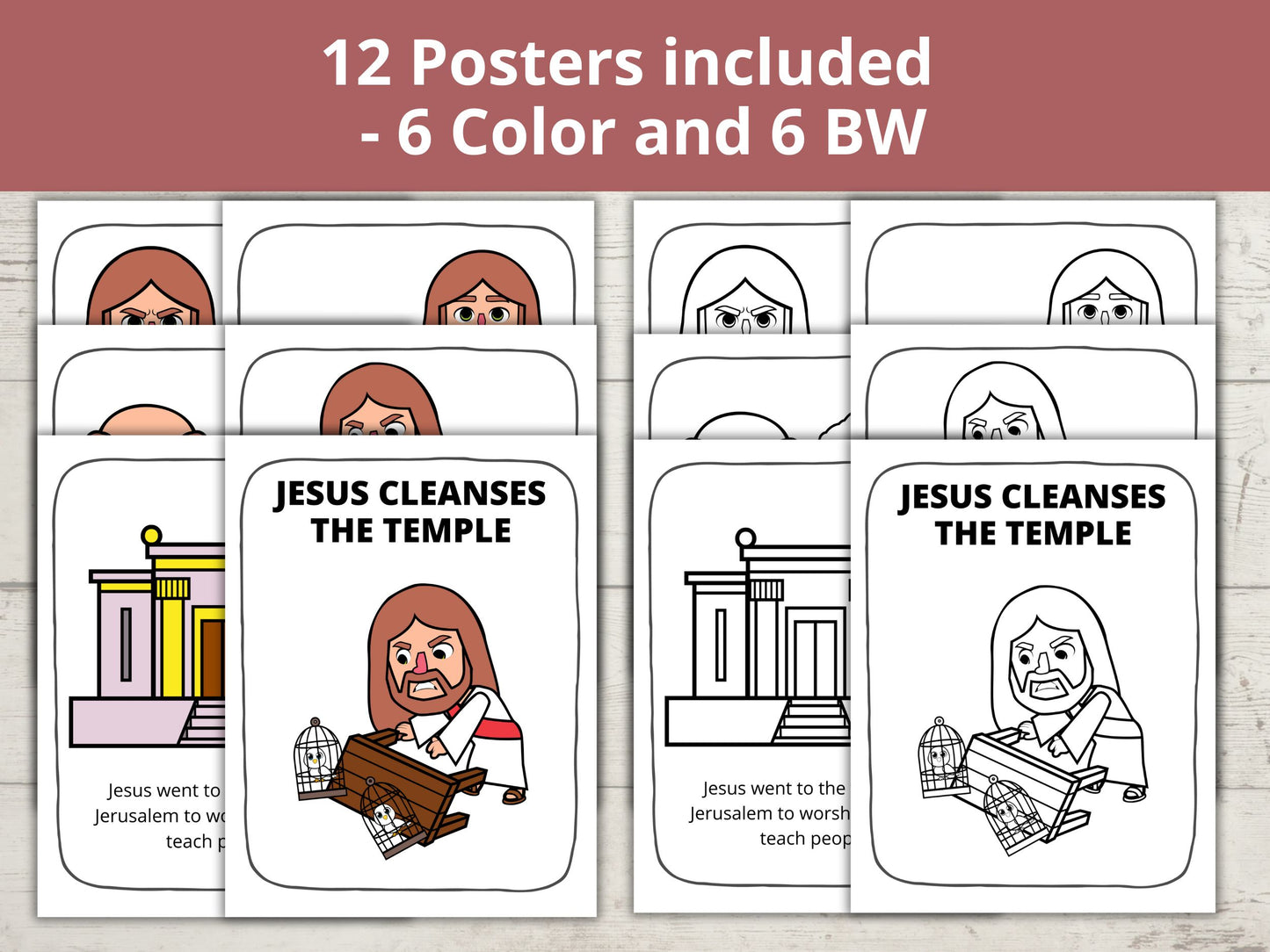 Jesus Cleanses the Temple Posters