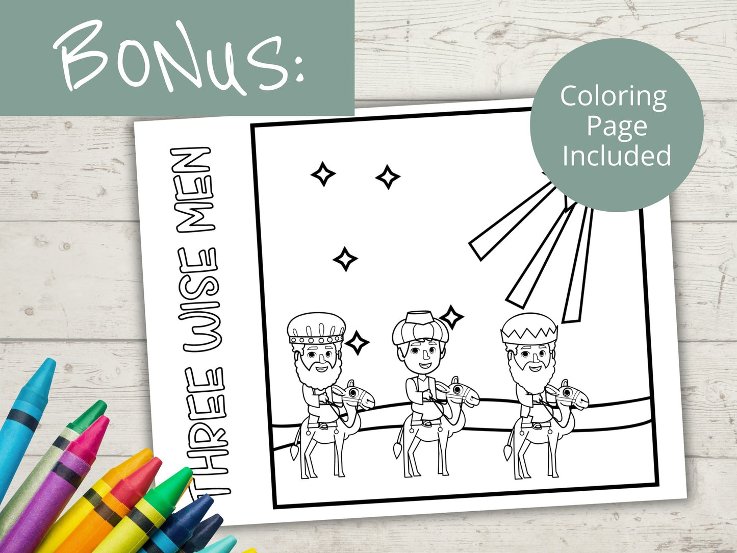 Three Wise Men Activity Page