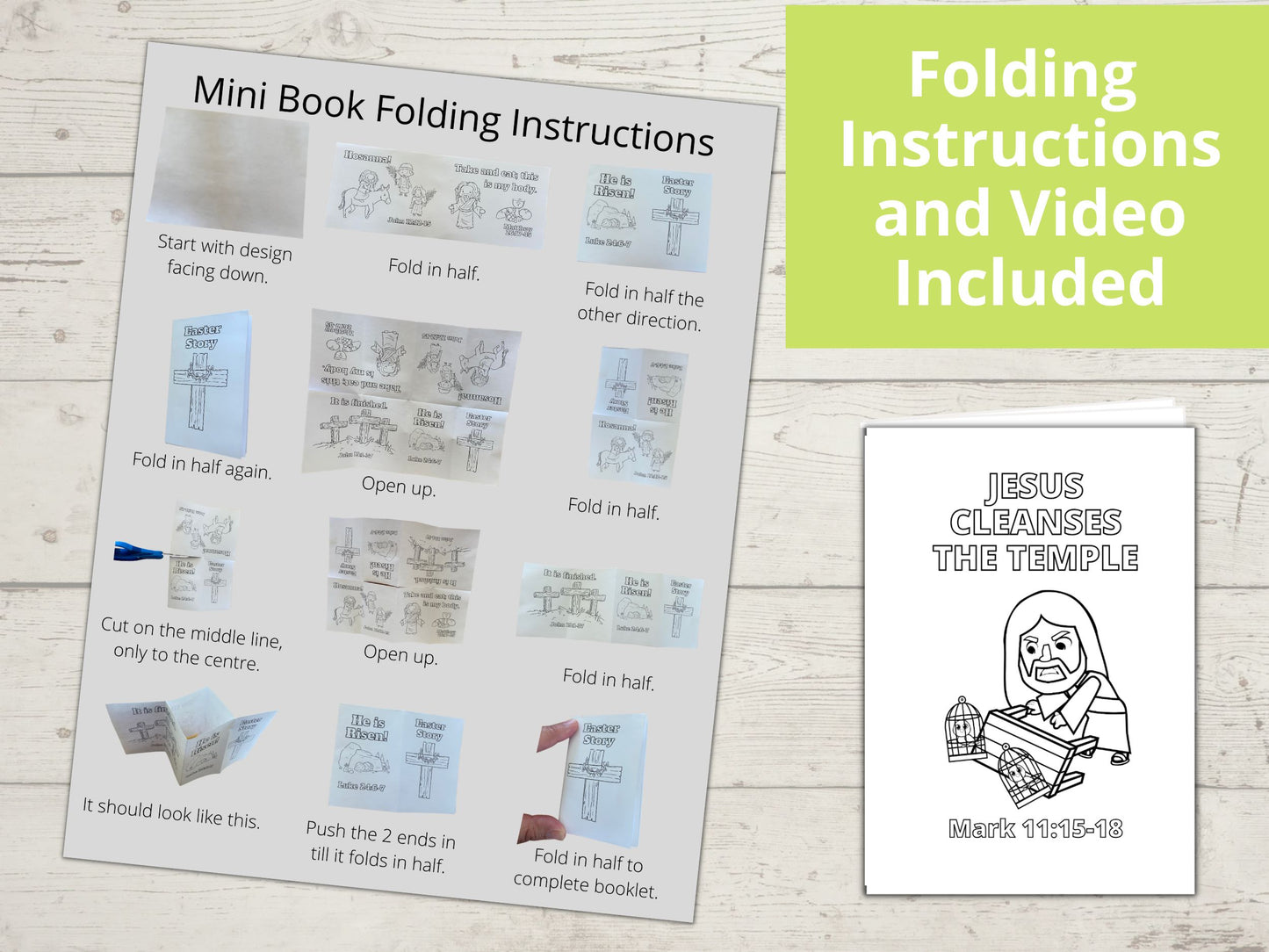 Jesus Cleanses the Temple Mini book