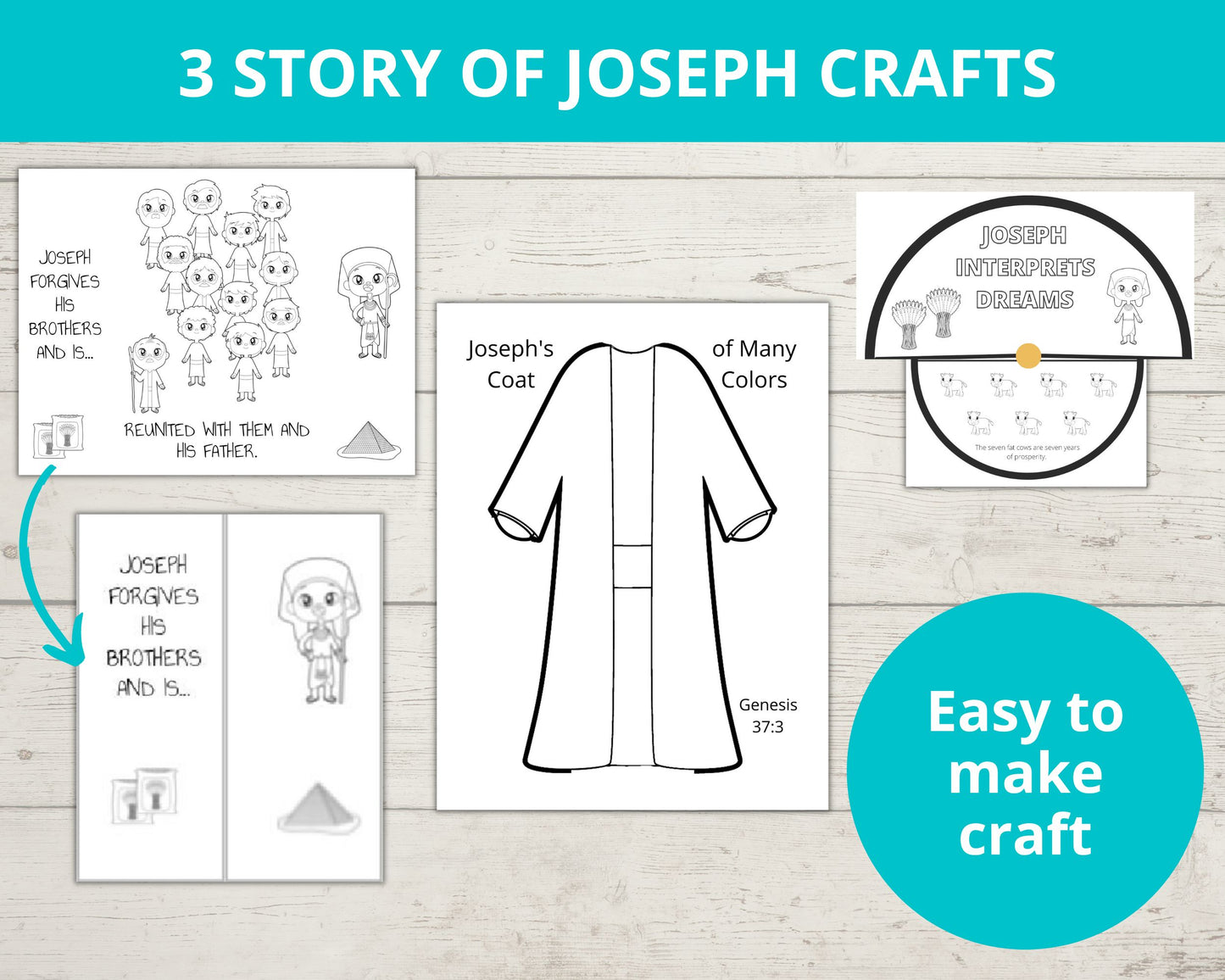 Story of Joseph Printable Activity Pack