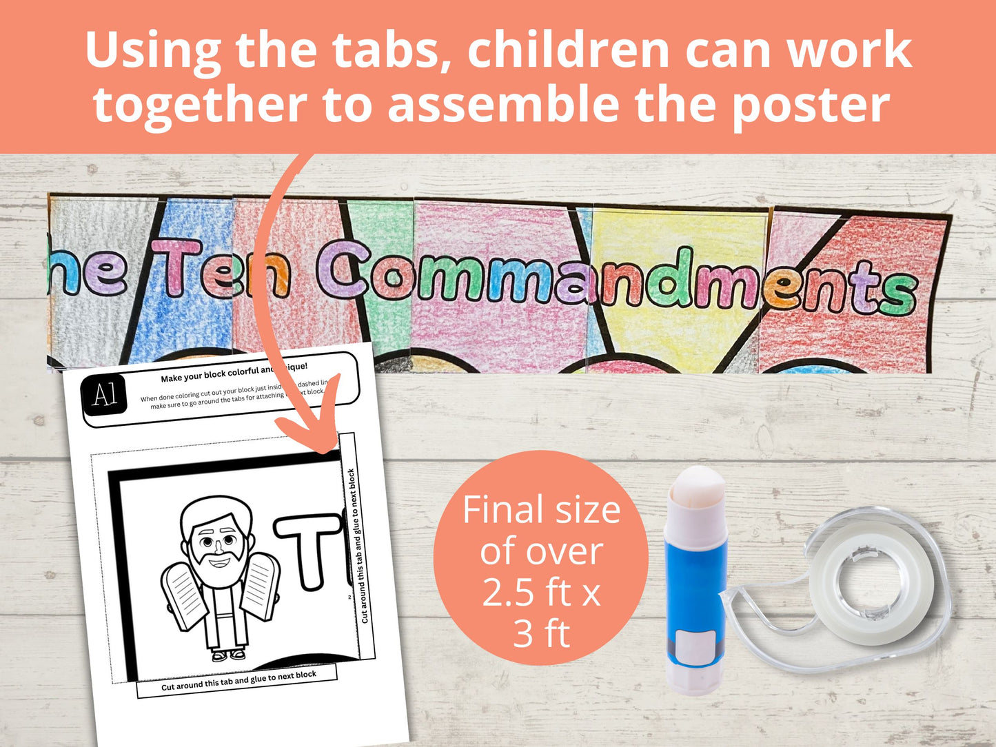10 Commandments Collaborative Poster