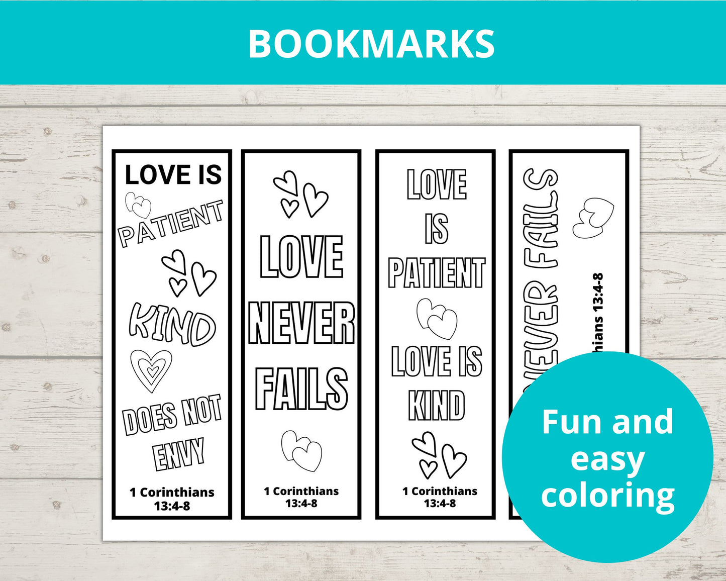Love is Patient Love is Kind Printable Activity Pack
