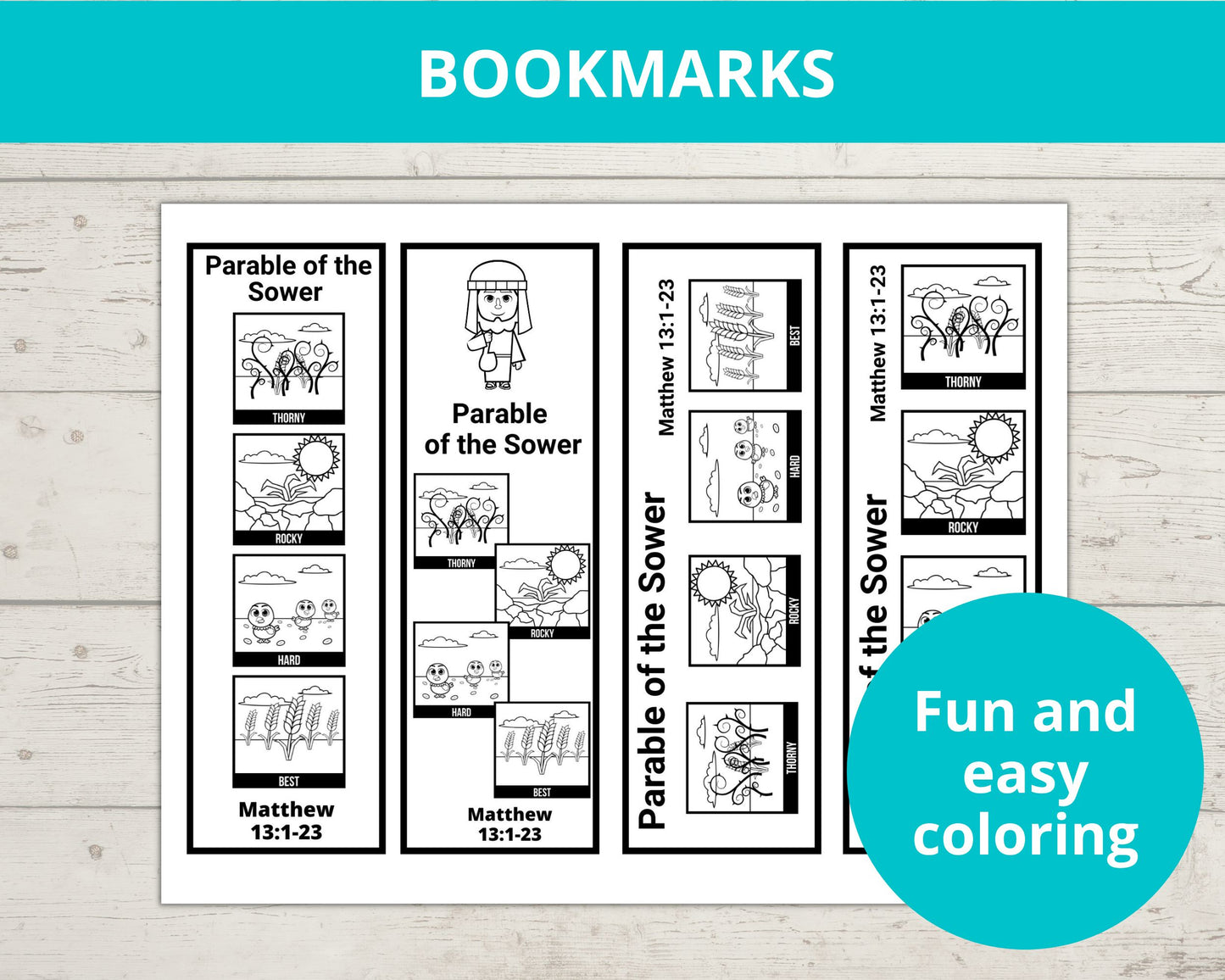 Parable of the Sower Printable Activity Pack