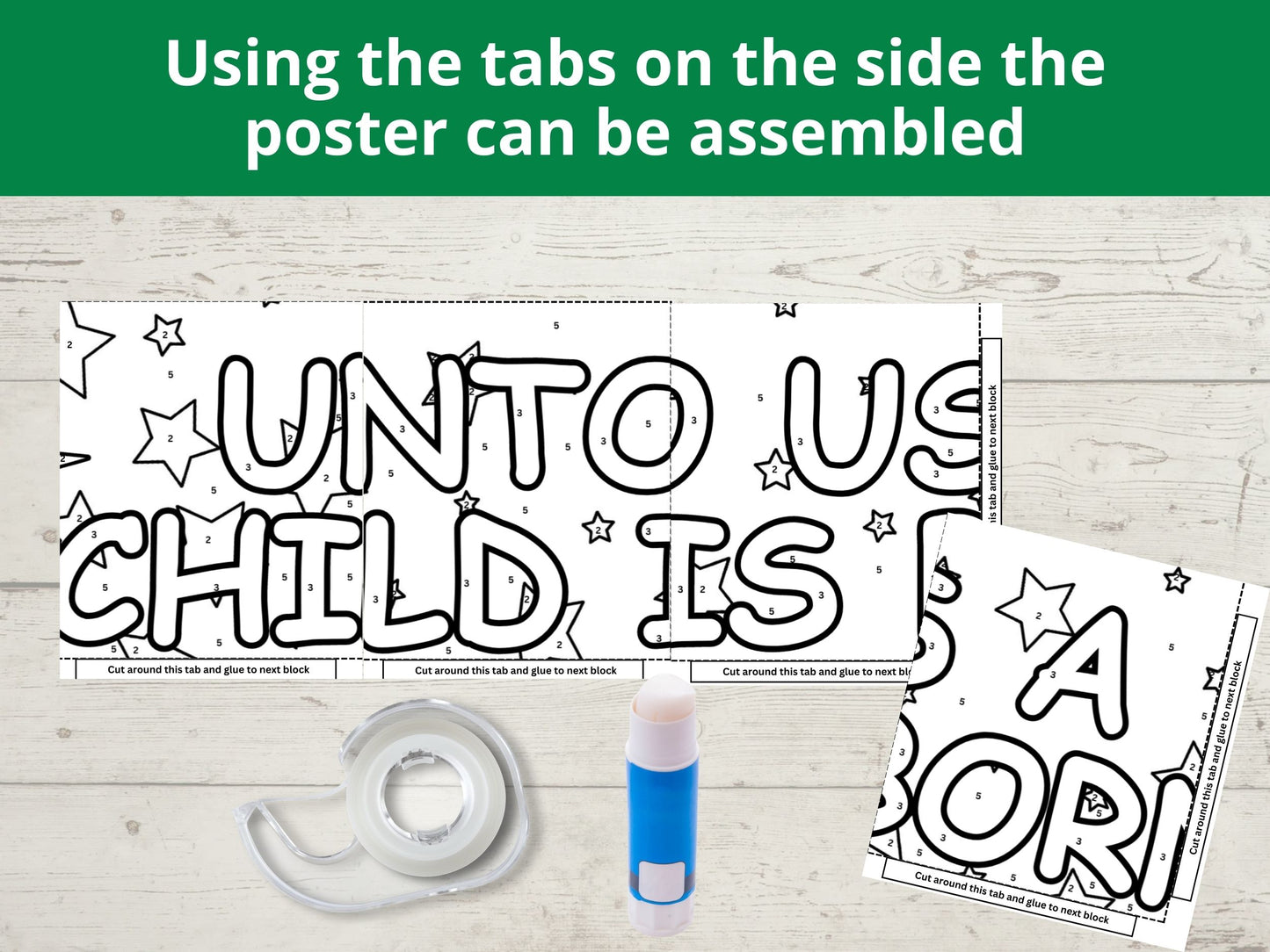 Christmas Nativity Collaborative Poster