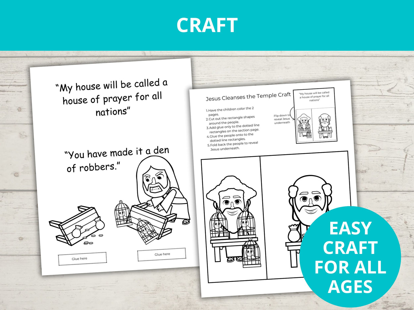 Jesus Cleanses the Temple Activity Pack