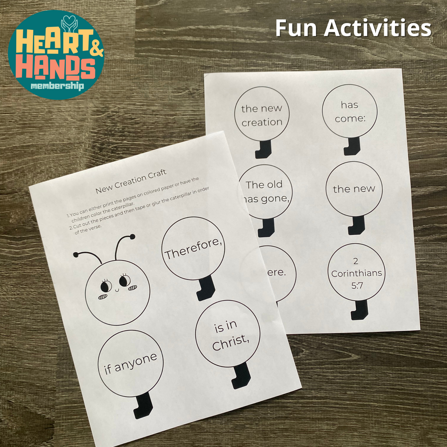 New Creation in Christ Activity Pack