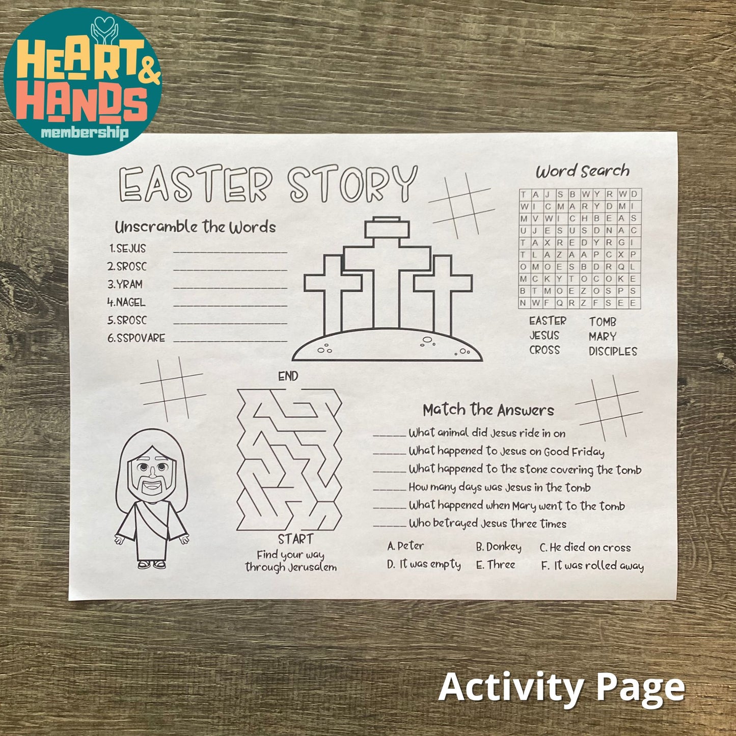He is Risen Easter Story Activity Pack