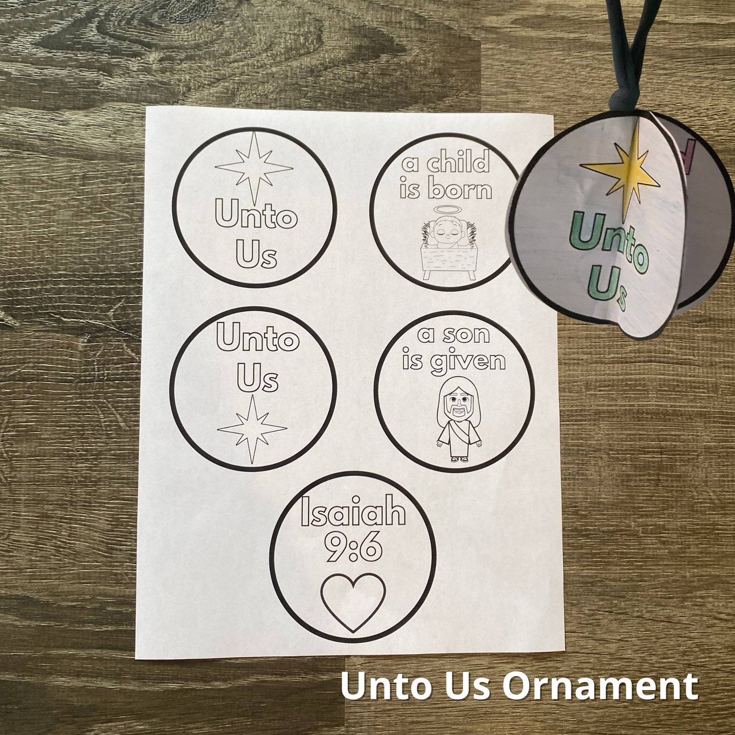 Unto Us a Child is Born Activity Pack