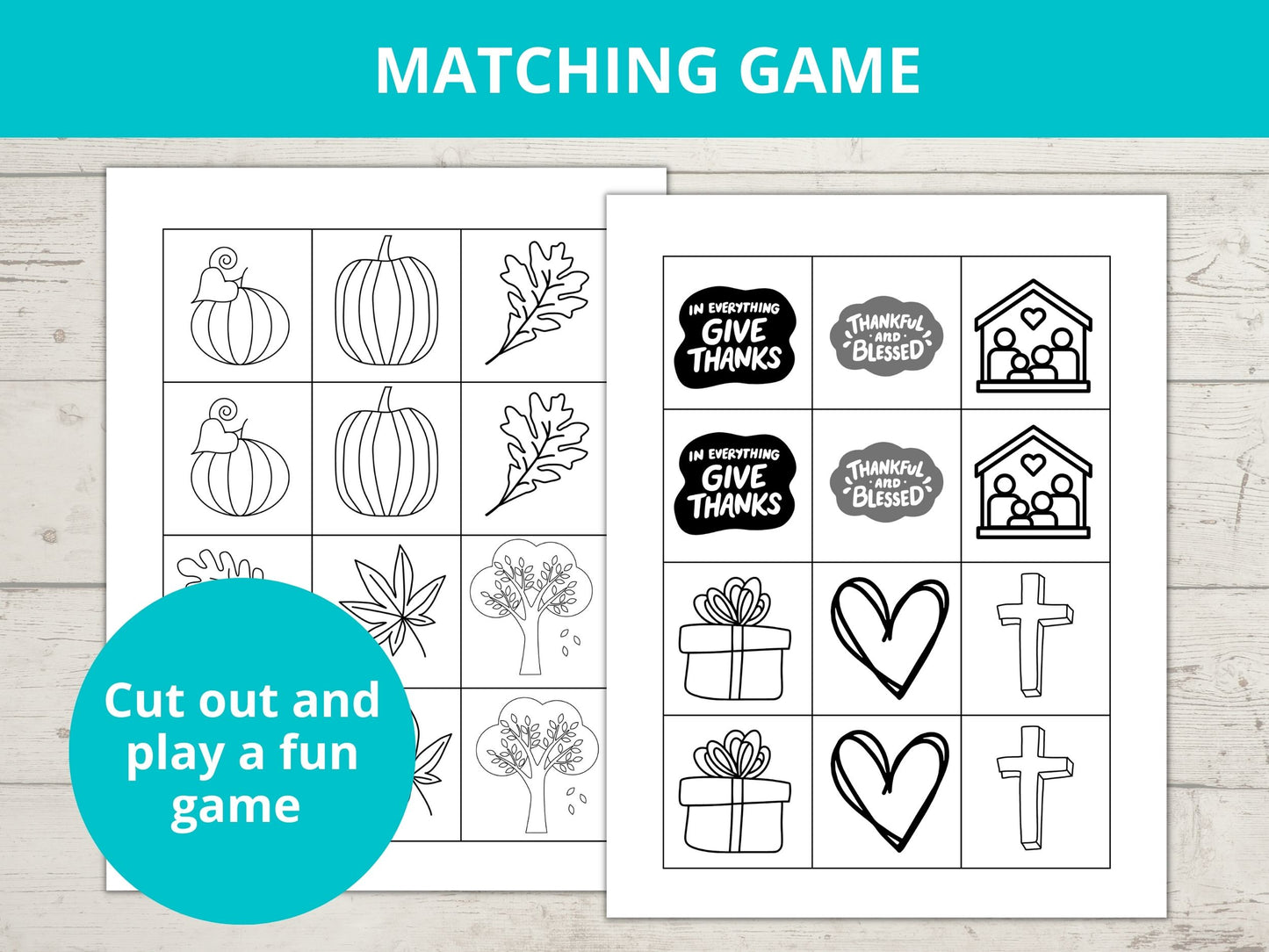 Give Thanks to the Lord Printable Activity Pack