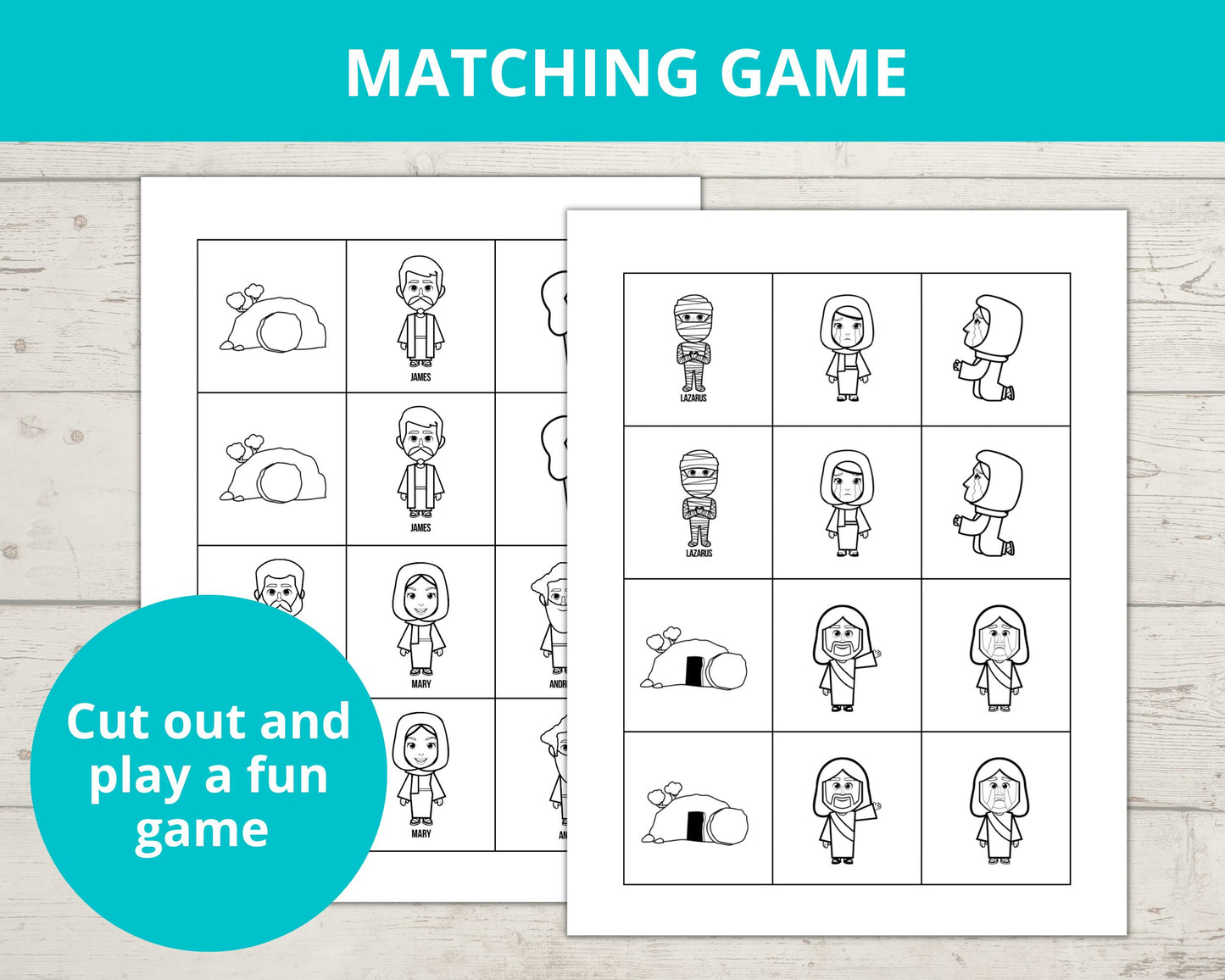 Jesus Raises Lazarus from the Dead Activity Pack