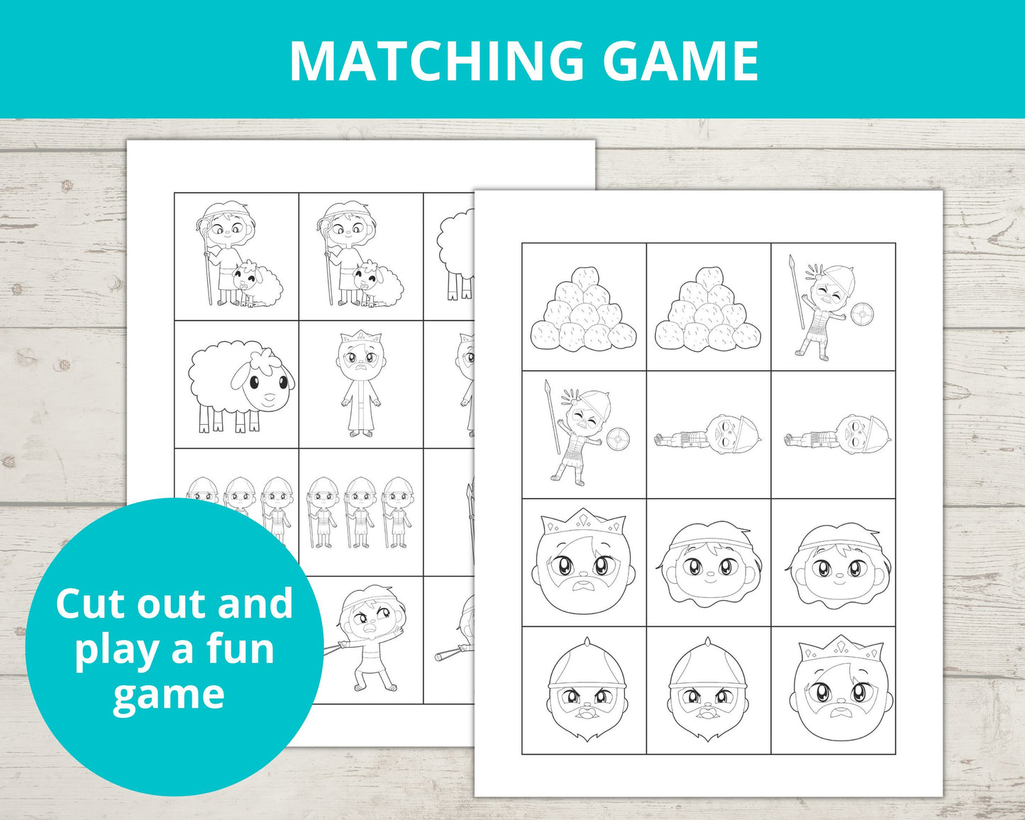 David and Goliath Printable Activity Pack