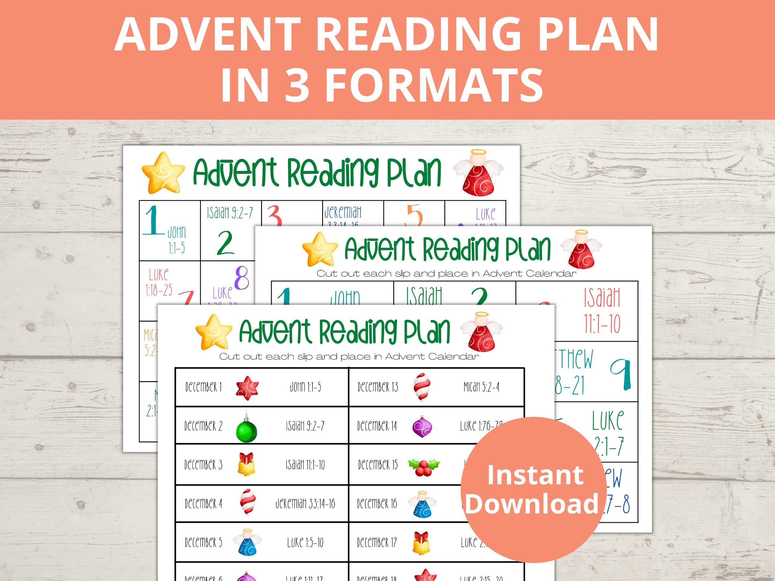 Advent Reading Plan Stored Up Treasure