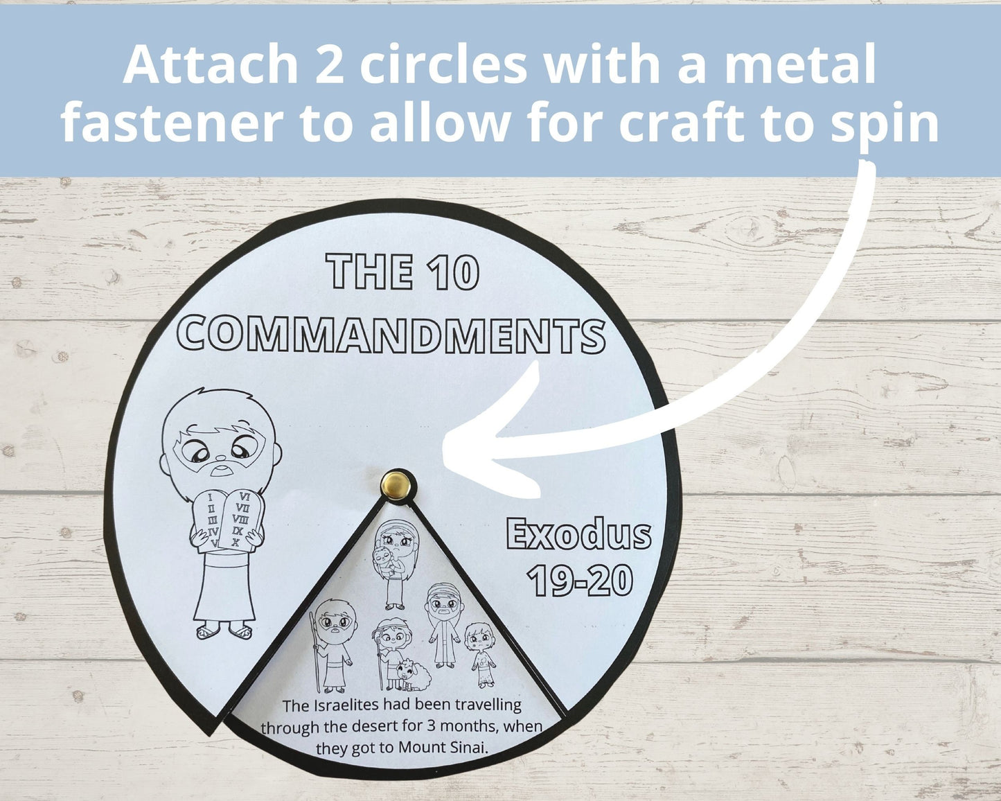 10 Commandments Printable Spinner