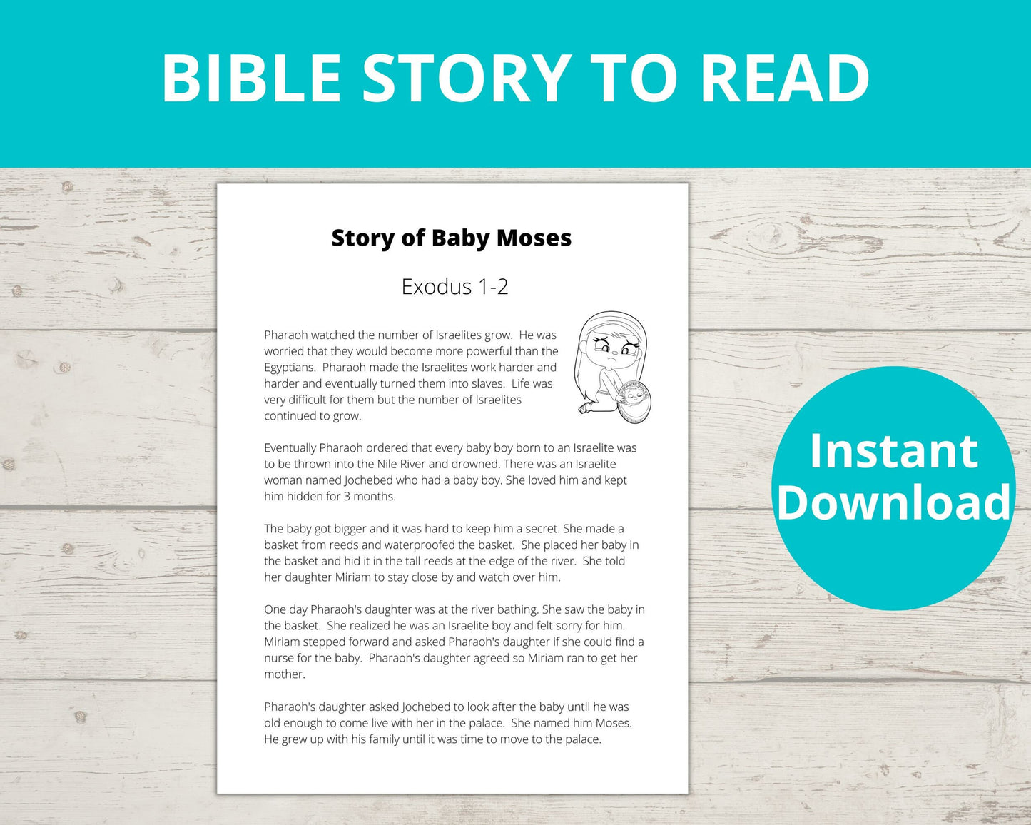 Baby Moses Activity Pack