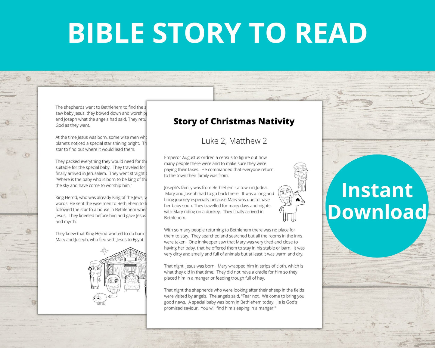 Christmas Nativity Printable Activity Pack