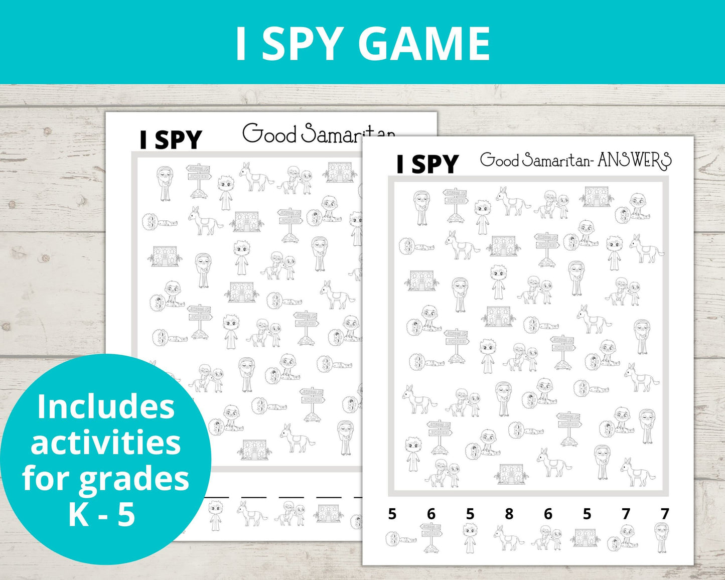 Good Samaritan Printable Activity Pack