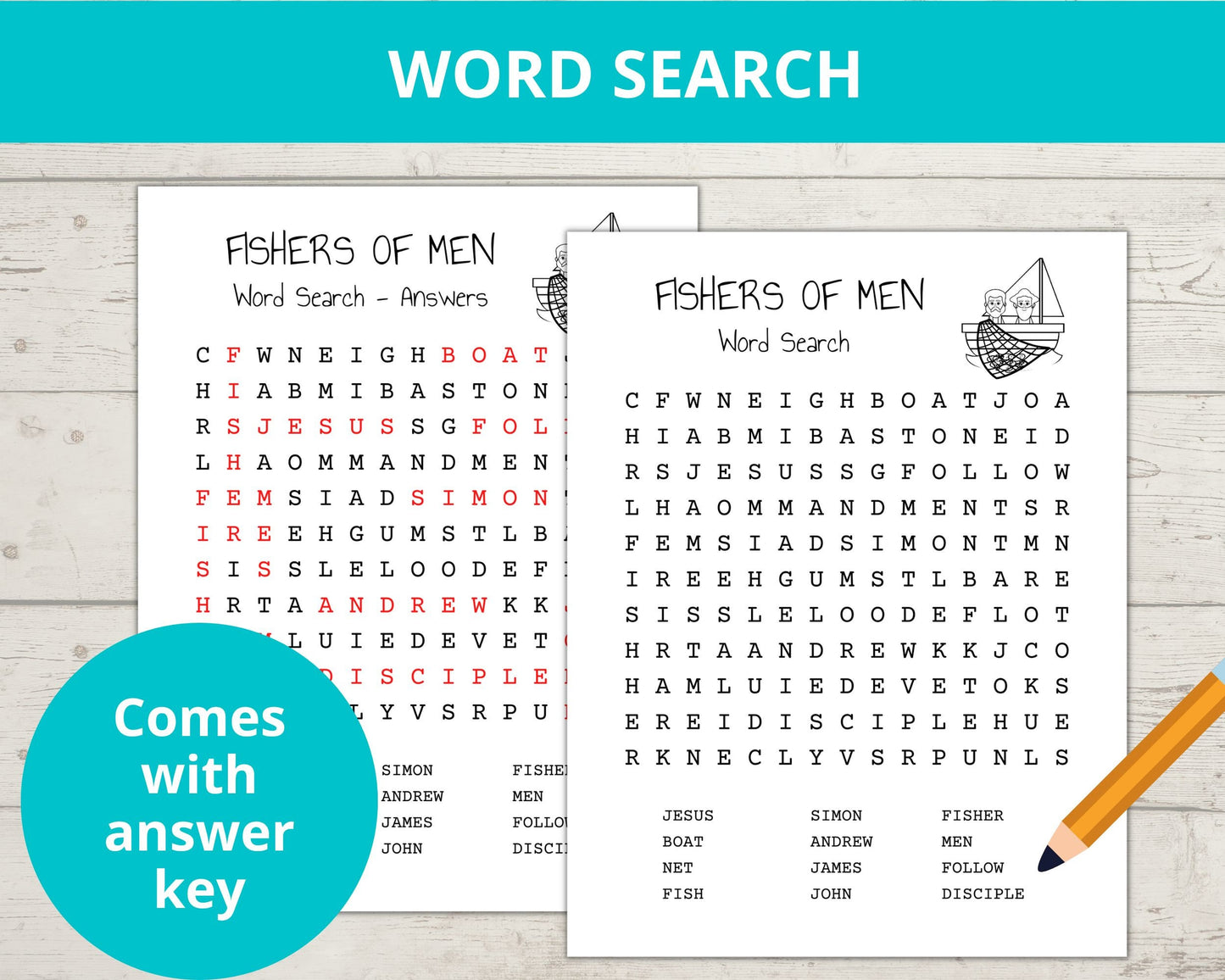 Fishers of Men Printable Activity Pack