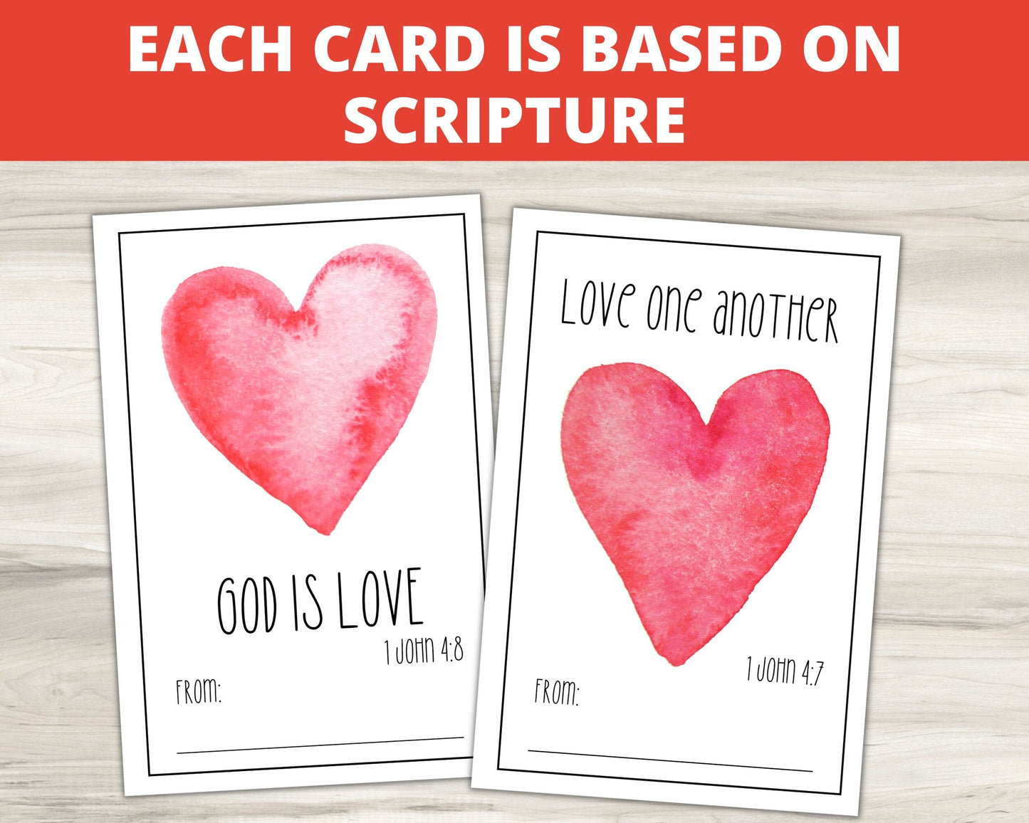 Love One Another Printable Valentine Cards