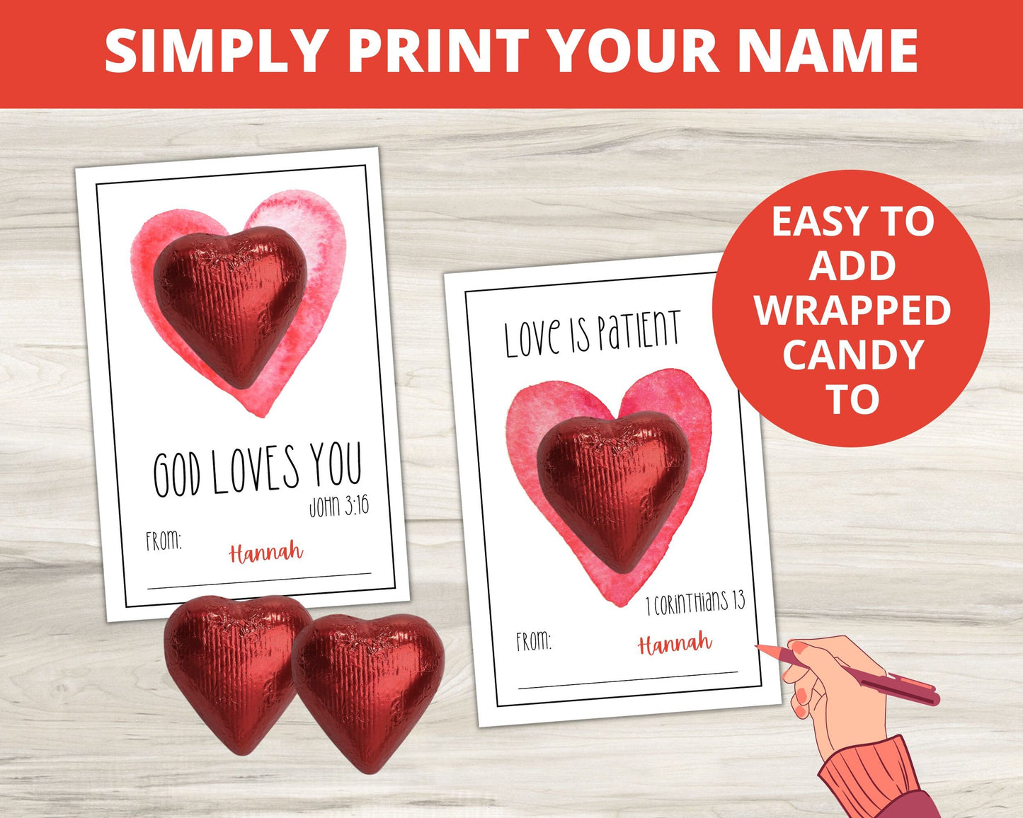 Love One Another Printable Valentine Cards