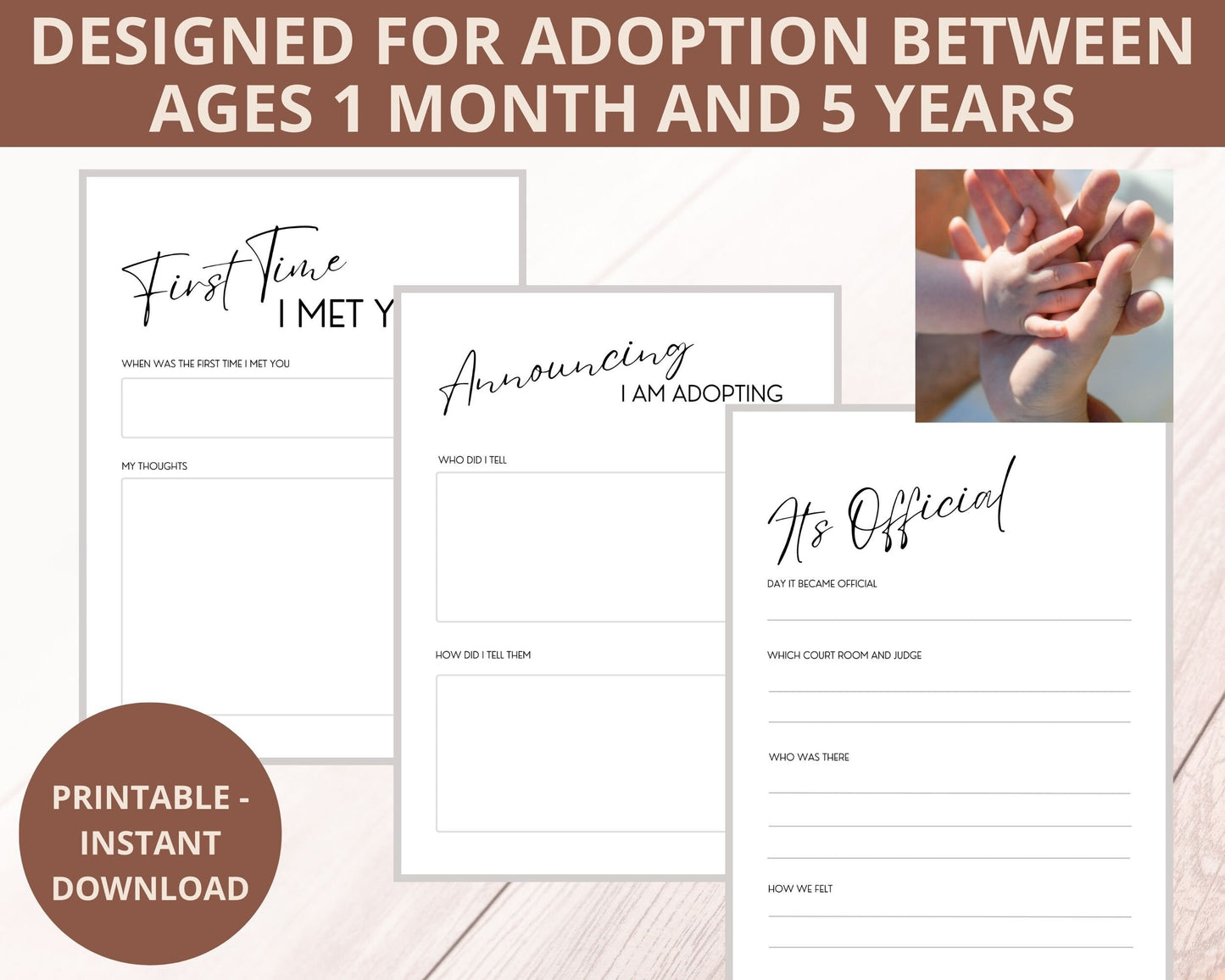 Single Parent Adoption Baby Book