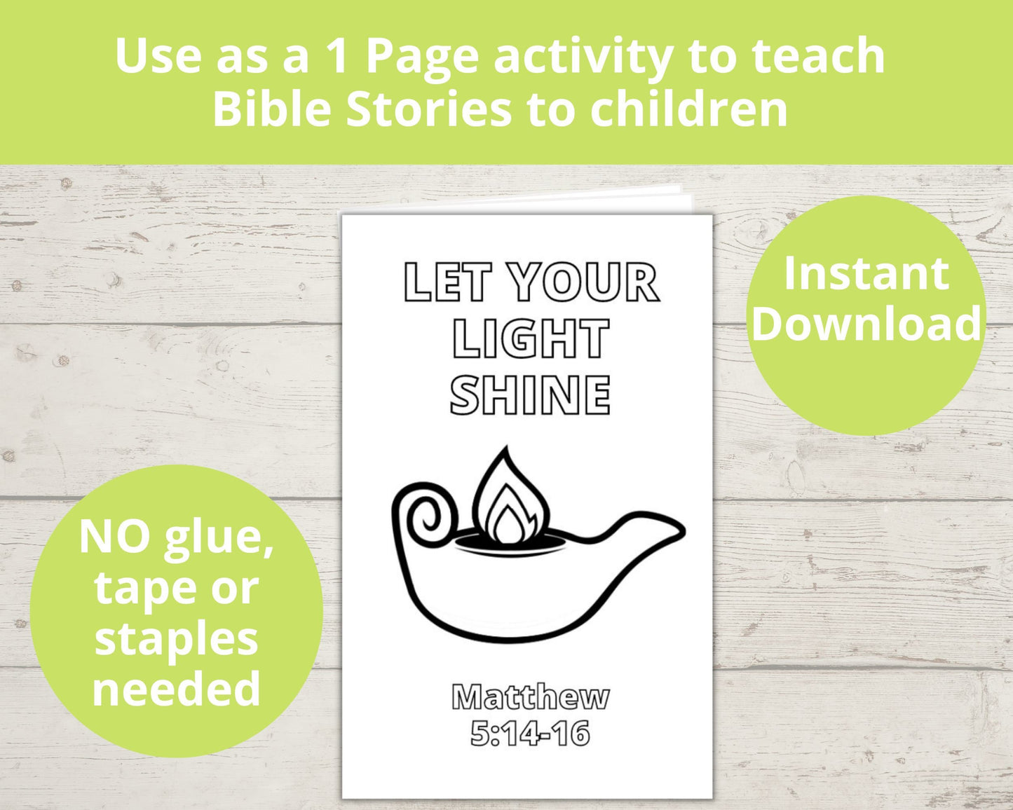 Let your Light Shine Printable Mini Book