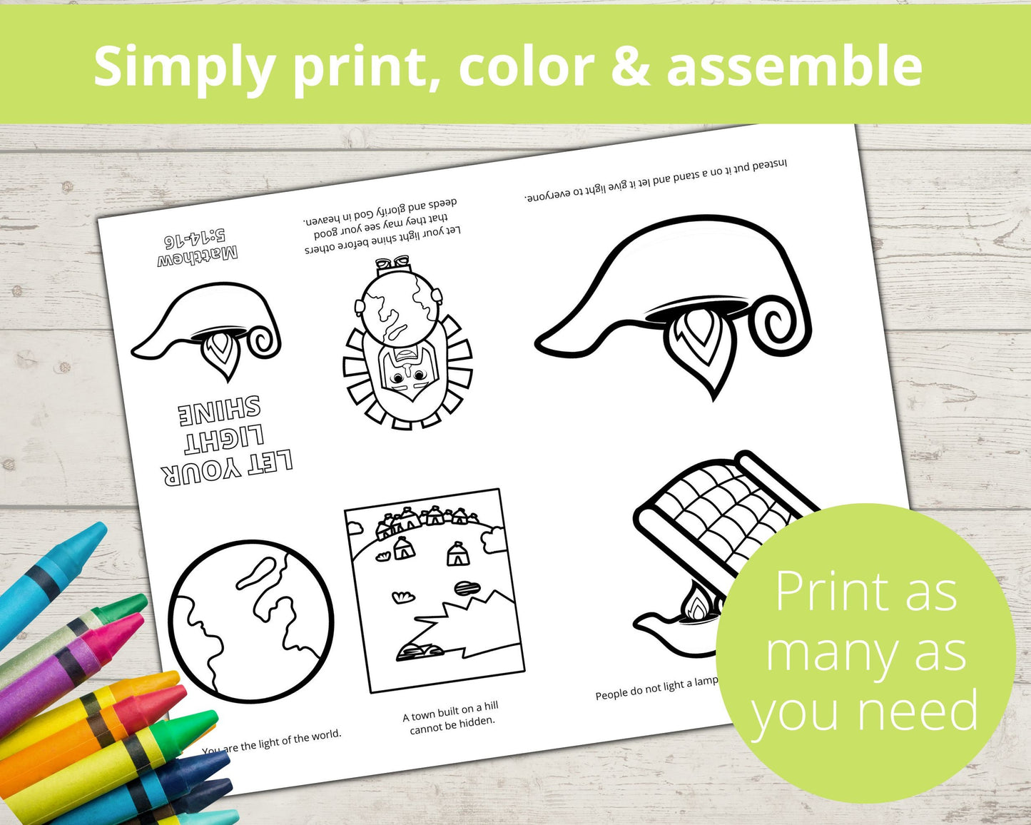 Let your Light Shine Printable Mini Book