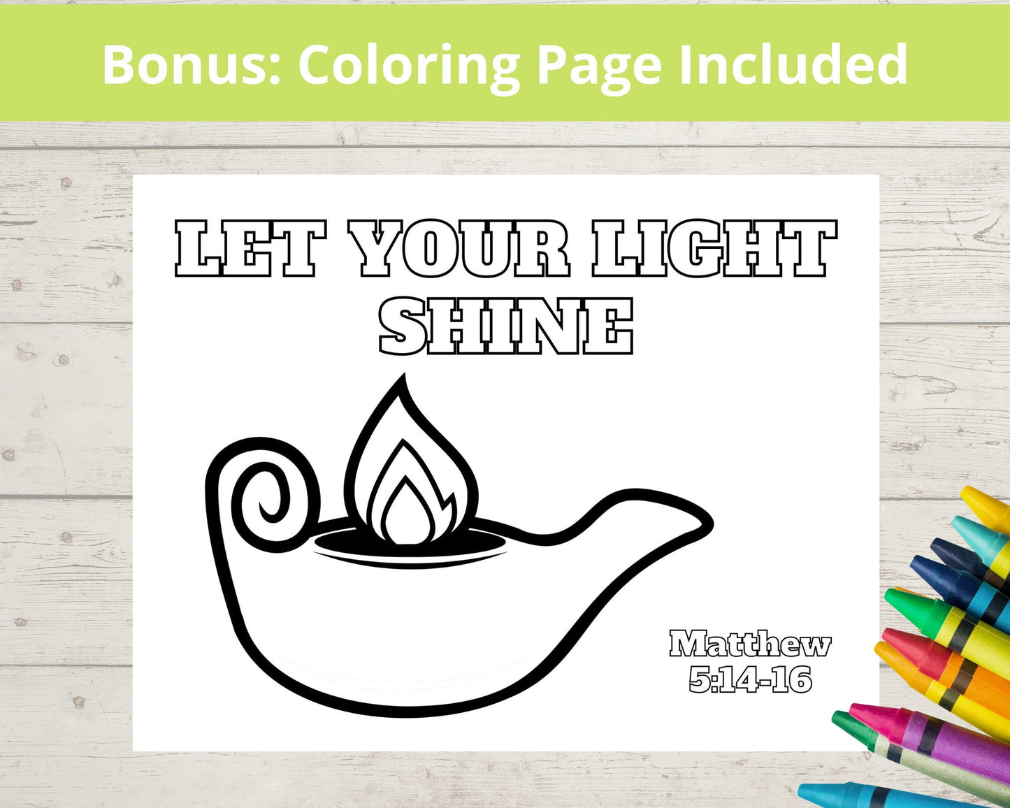 Let your Light Shine Printable Mini Book