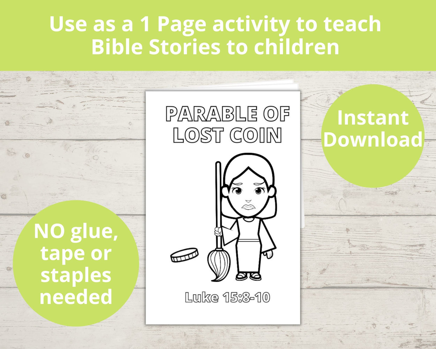 Parable of Lost Coin Printable Mini Book