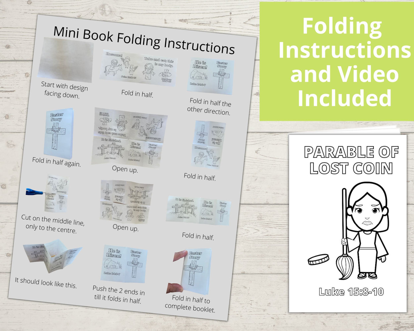 Parable of Lost Coin Printable Mini Book