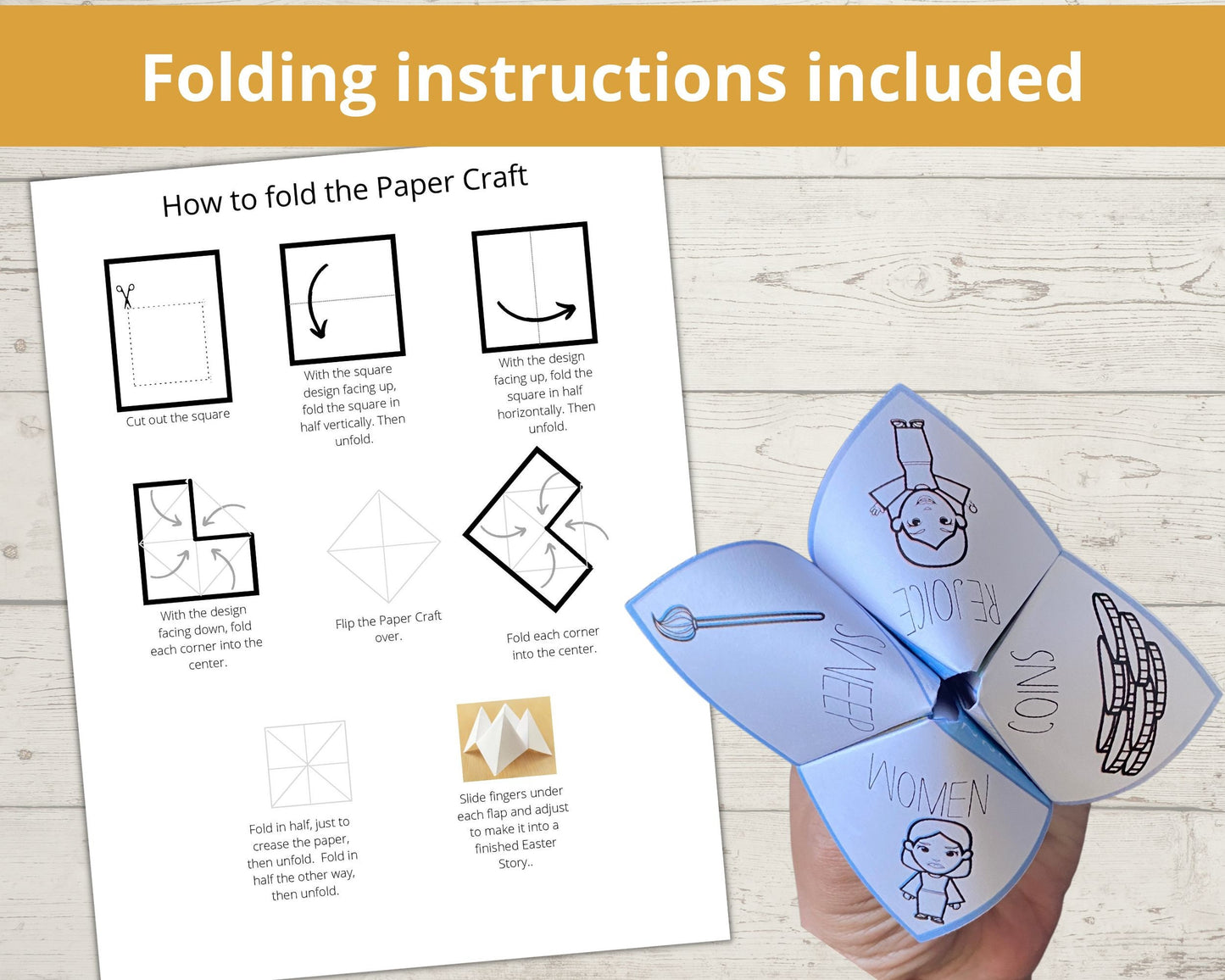 Parable of Lost Coin Printable Cootie Catcher