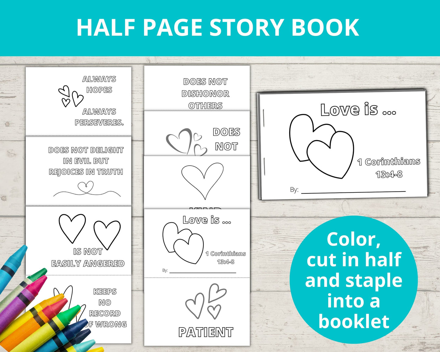Love is Patient Love is Kind Printable Activity Pack
