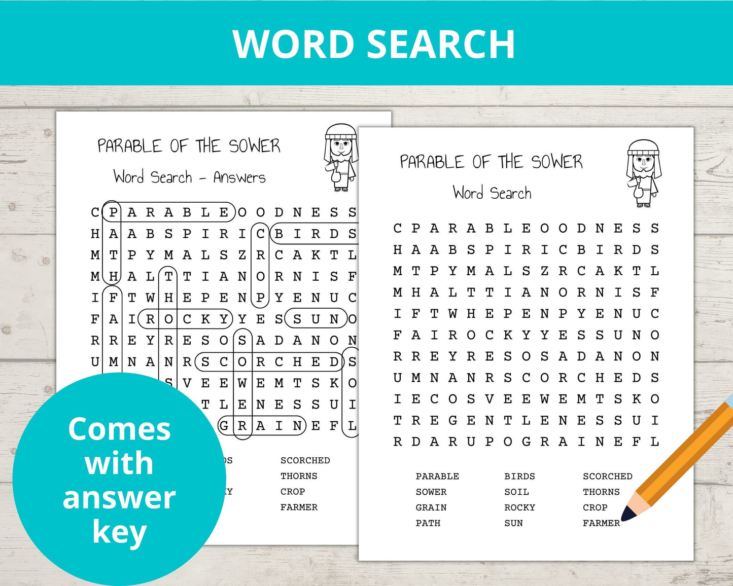 Parable of the Sower Printable Activity Pack