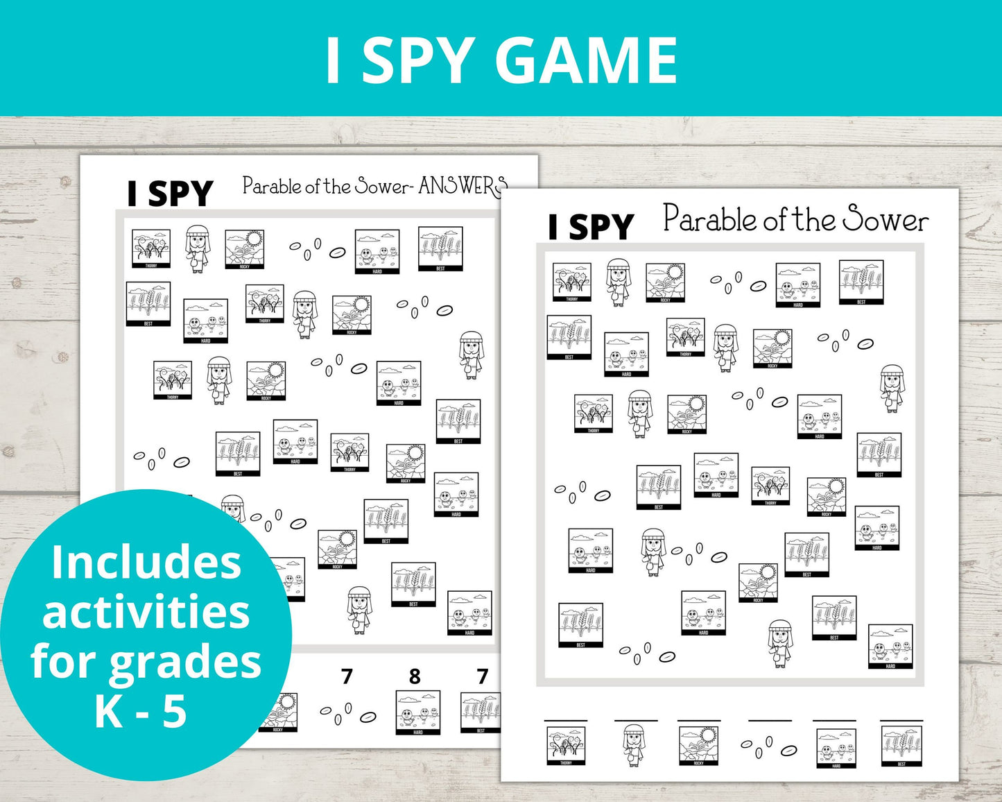 Parable of the Sower Printable Activity Pack