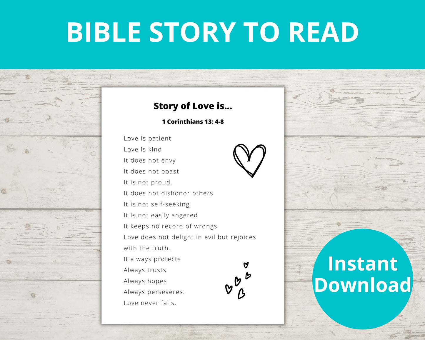 Love is Patient Love is Kind Printable Activity Pack