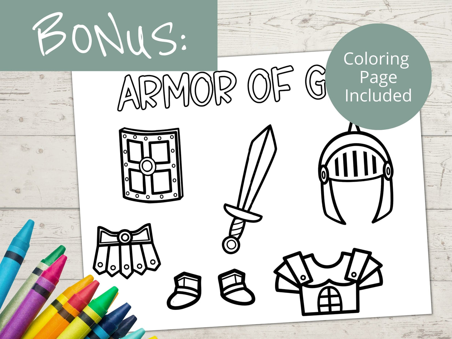 Armor of God Printable Activity Page