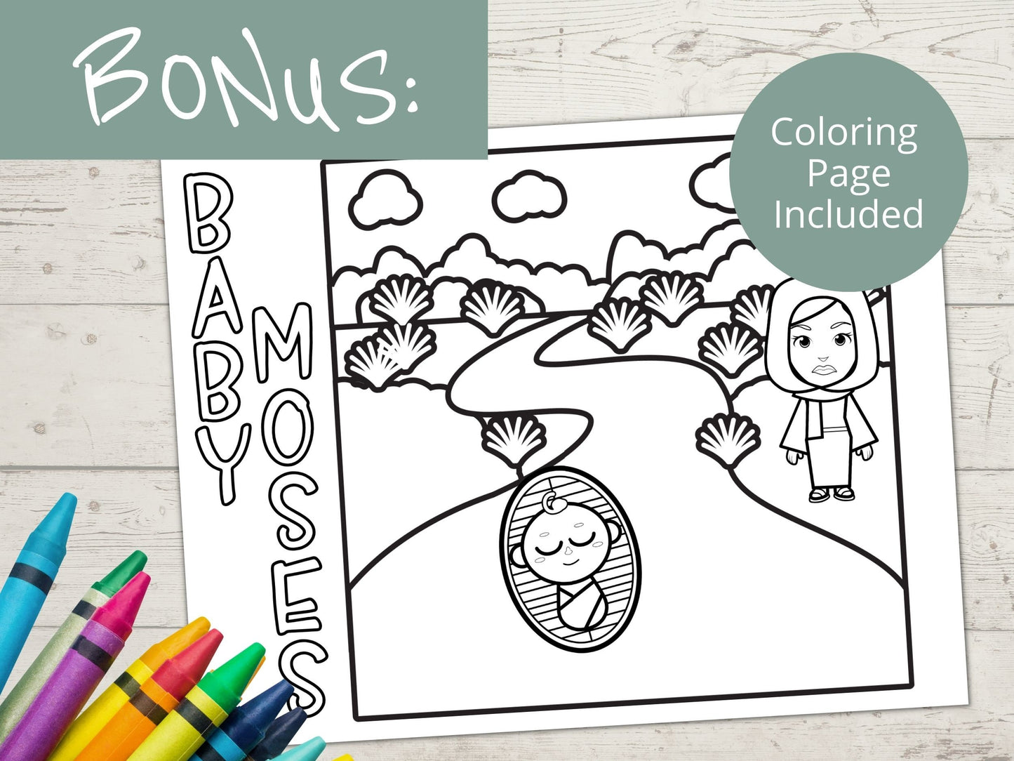 Baby Moses Printable Activity Page