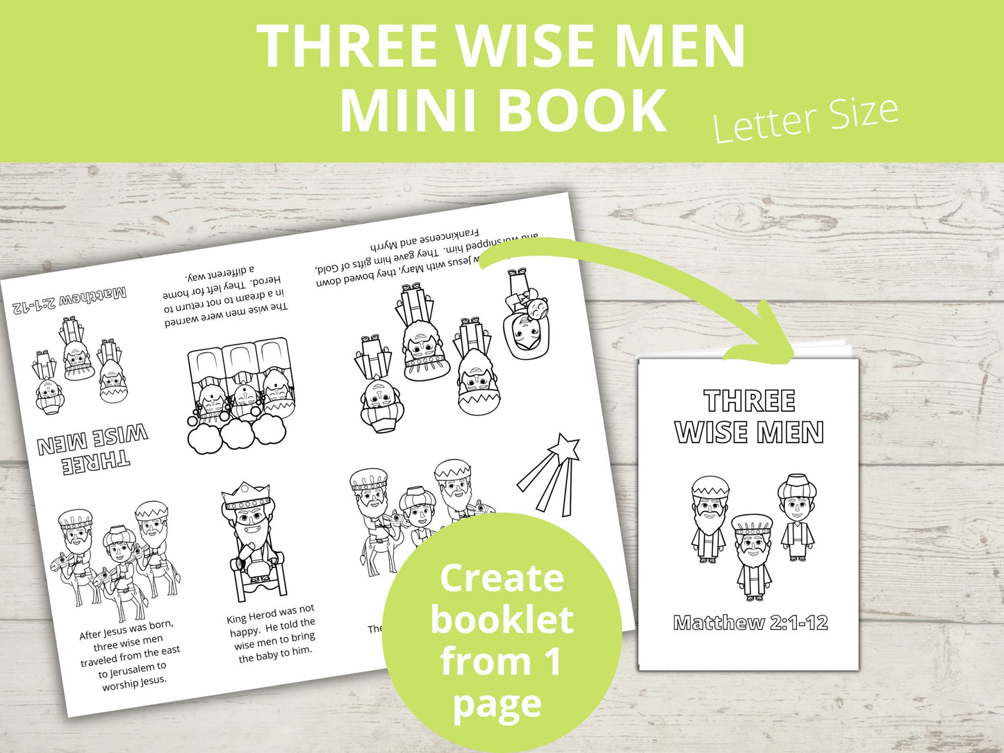 Three Wise Men Mini Book