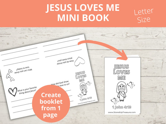 Jesus Loves Me Mini Book