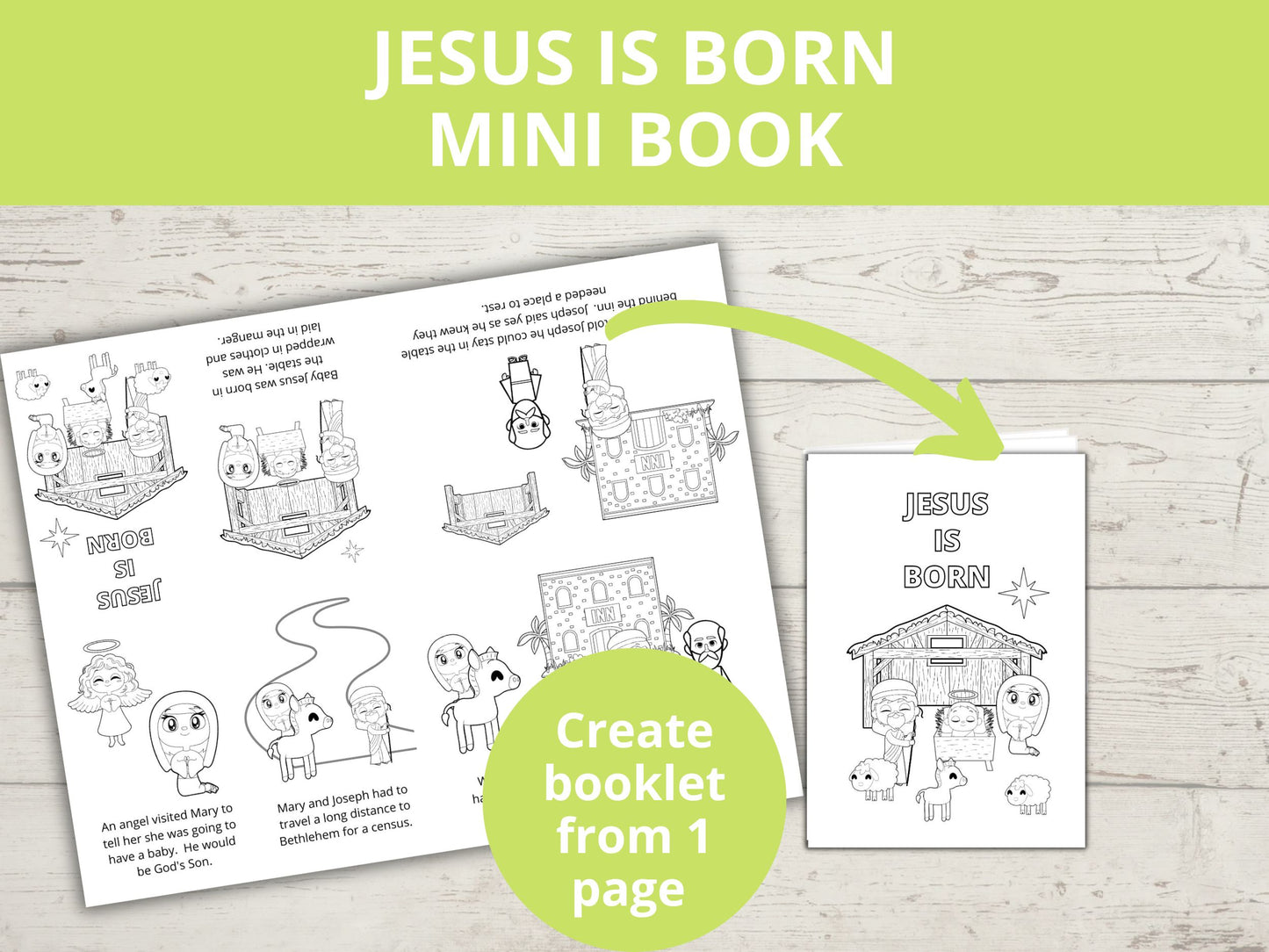 Jesus is Born Mini Book