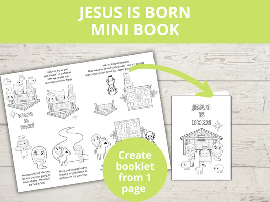 Jesus is Born Mini Book