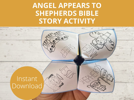 Angels Appear to Shepherds Cootie Catcher